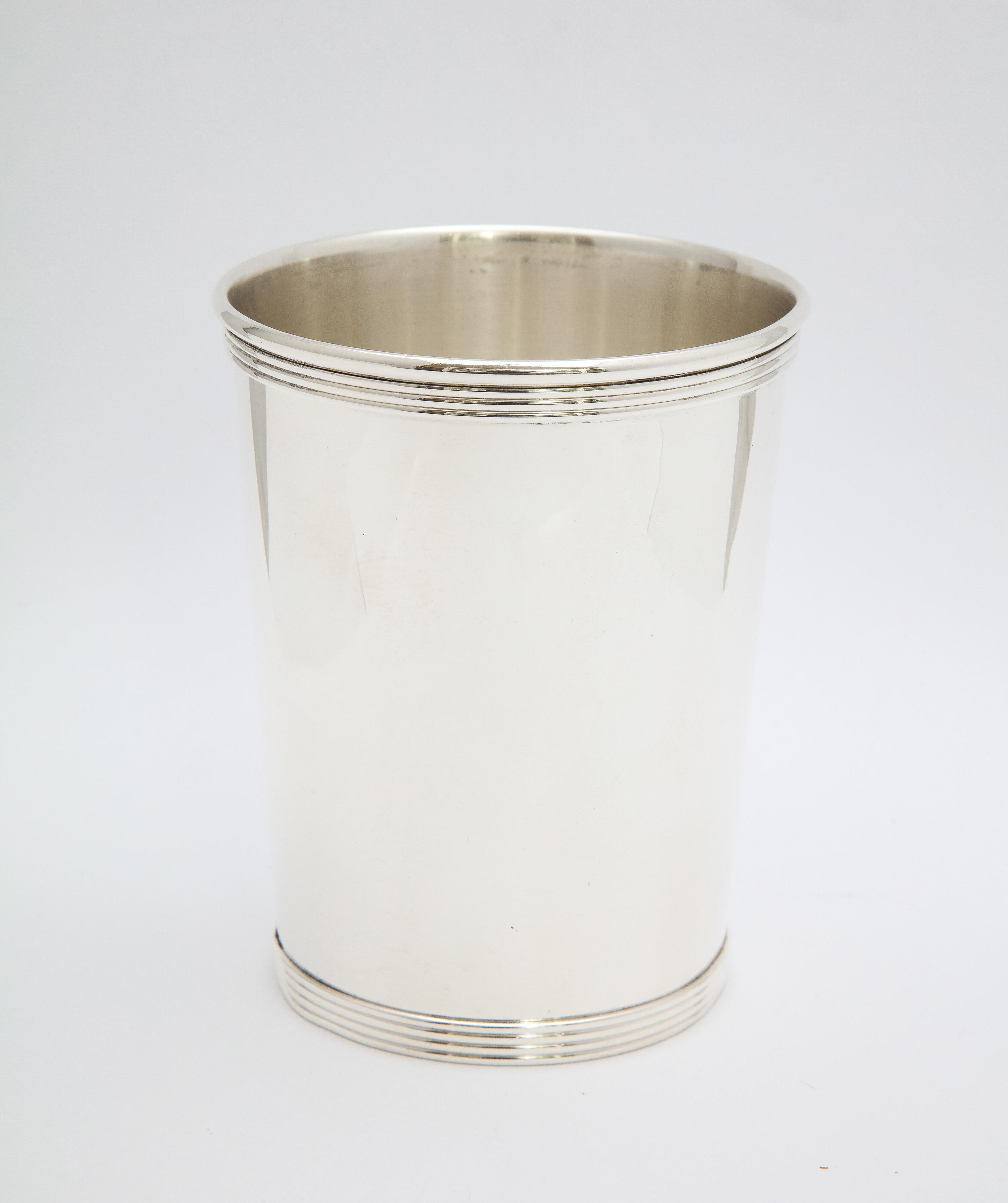 Art Deco Period Sterling Silver Mint Julep Cup In Good Condition In New York, NY