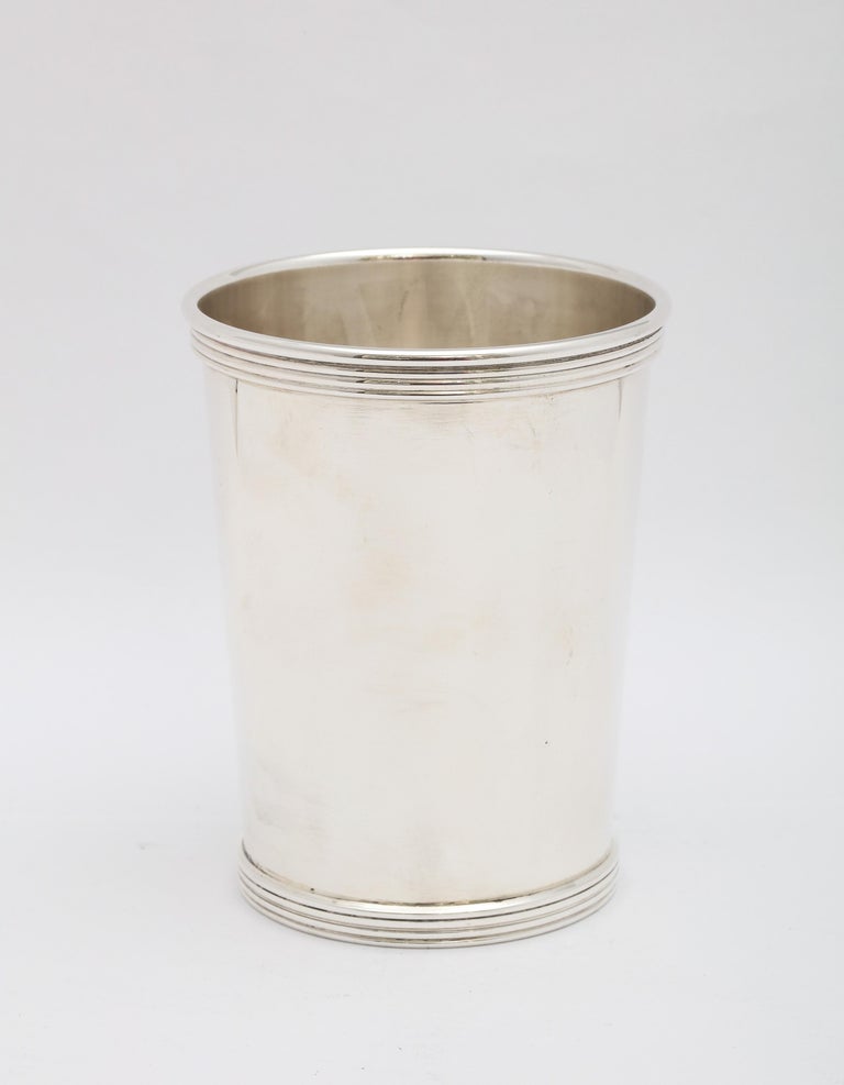 Mid-20th Century Art Deco Period Sterling Silver Mint Julep Cup For Sale