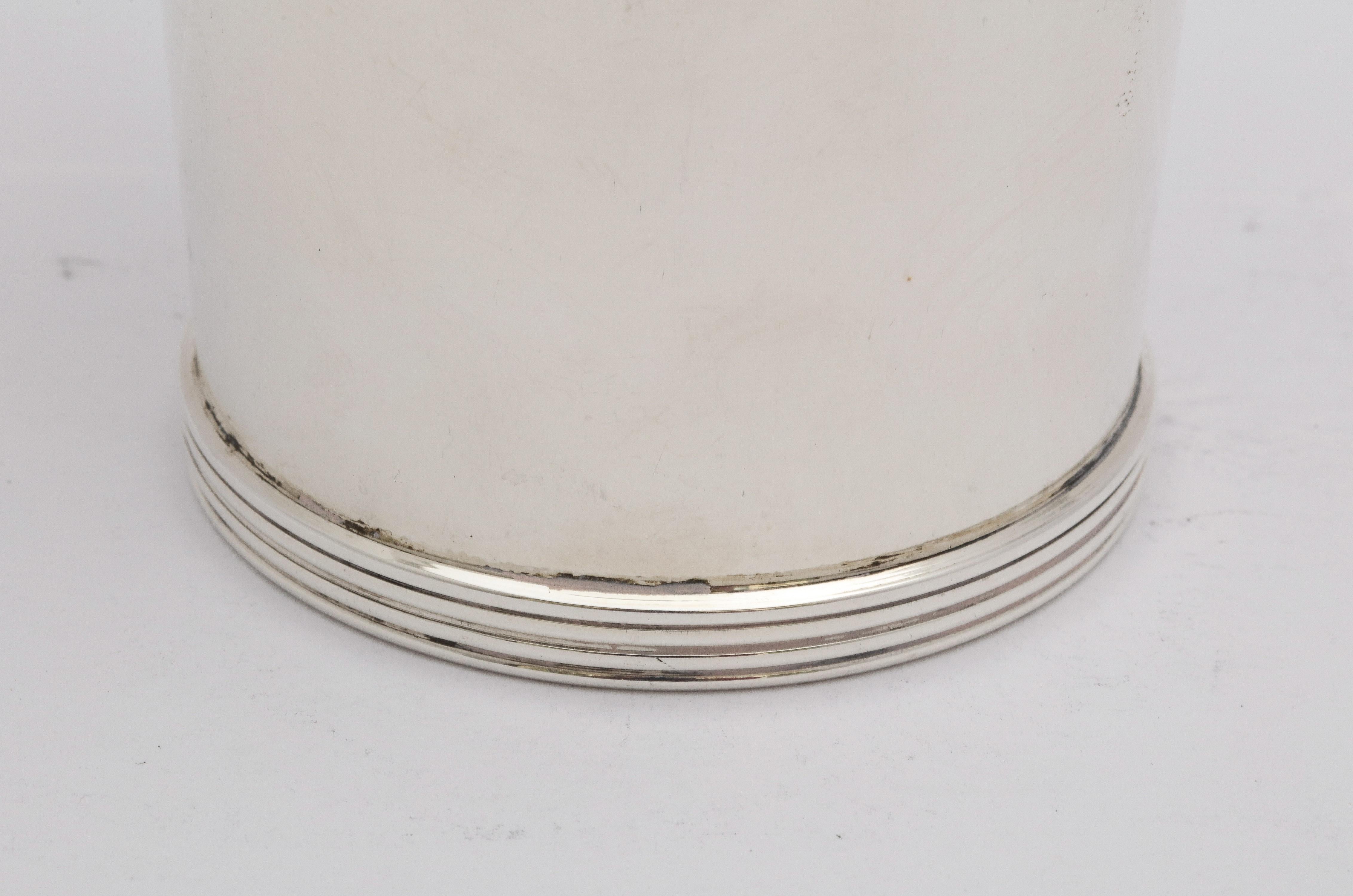 Mid-20th Century Art Deco Period Sterling Silver Mint Julep Cup For Sale