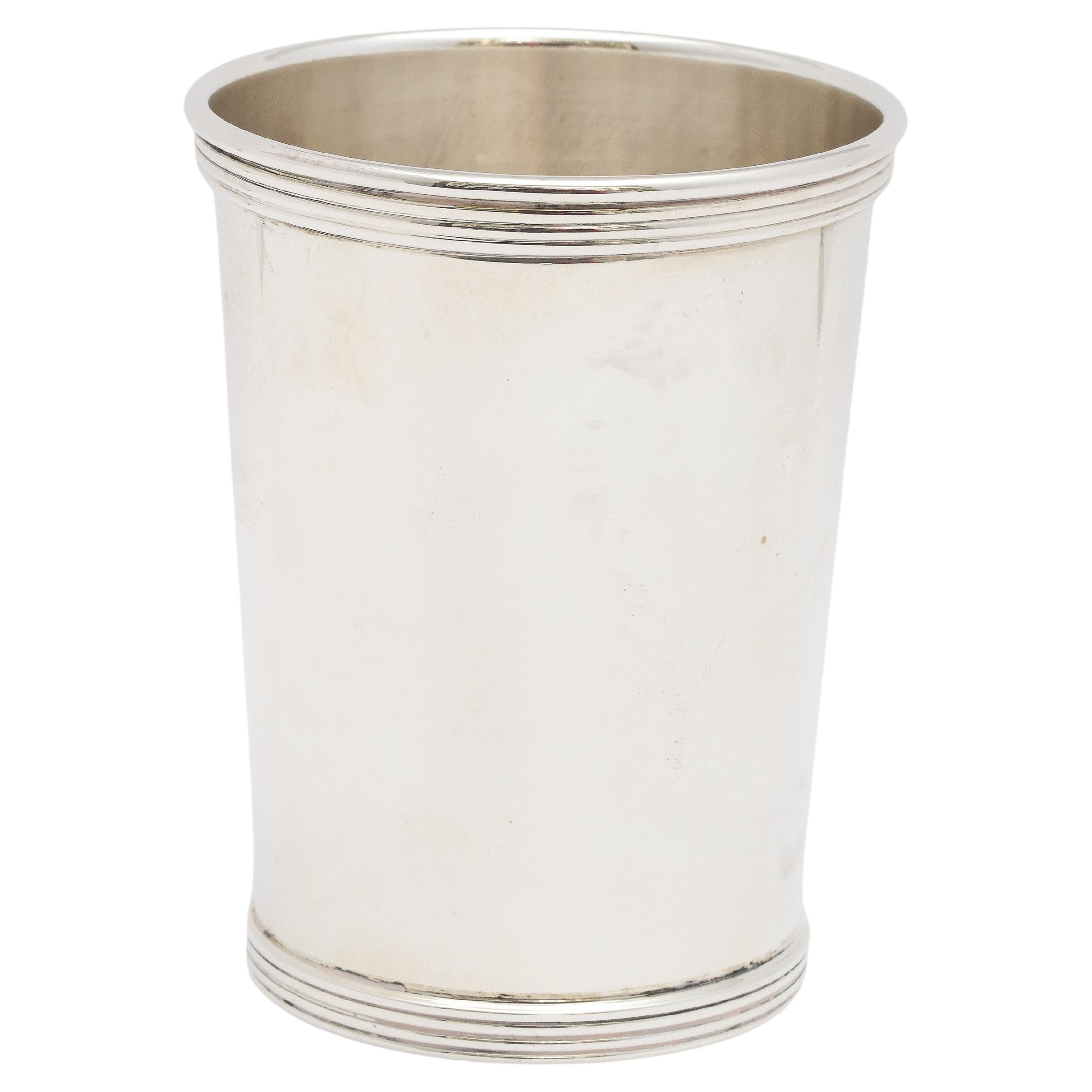 Art Deco Period Sterling Silver Mint Julep Cup For Sale