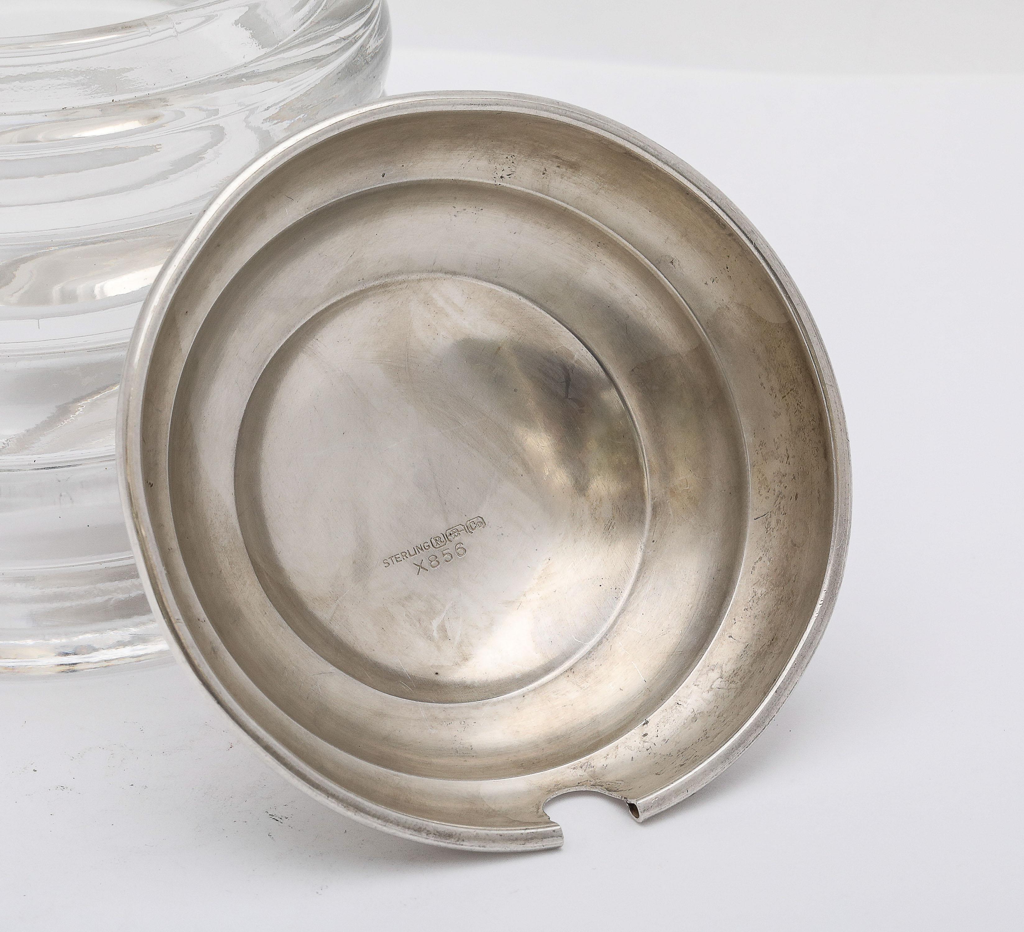 Tarro de Miel en Forma de Colmena Montado en Plata de Ley de la Época Art Decó Con Cuchara para Miel 6