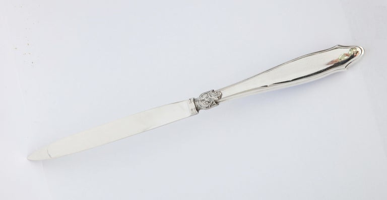 Art Deco Period Sterling Silver-Mounted Blue Enamel Letter Opener/Paper Knife For Sale 10
