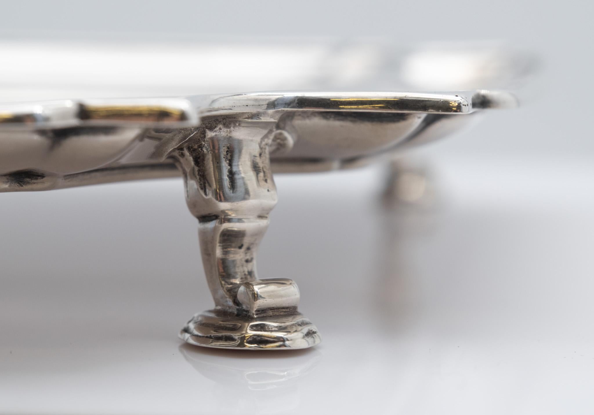 Art Deco Period Sterling Silver Small Tray By Asprey & Co George V 1931 For Sale 5