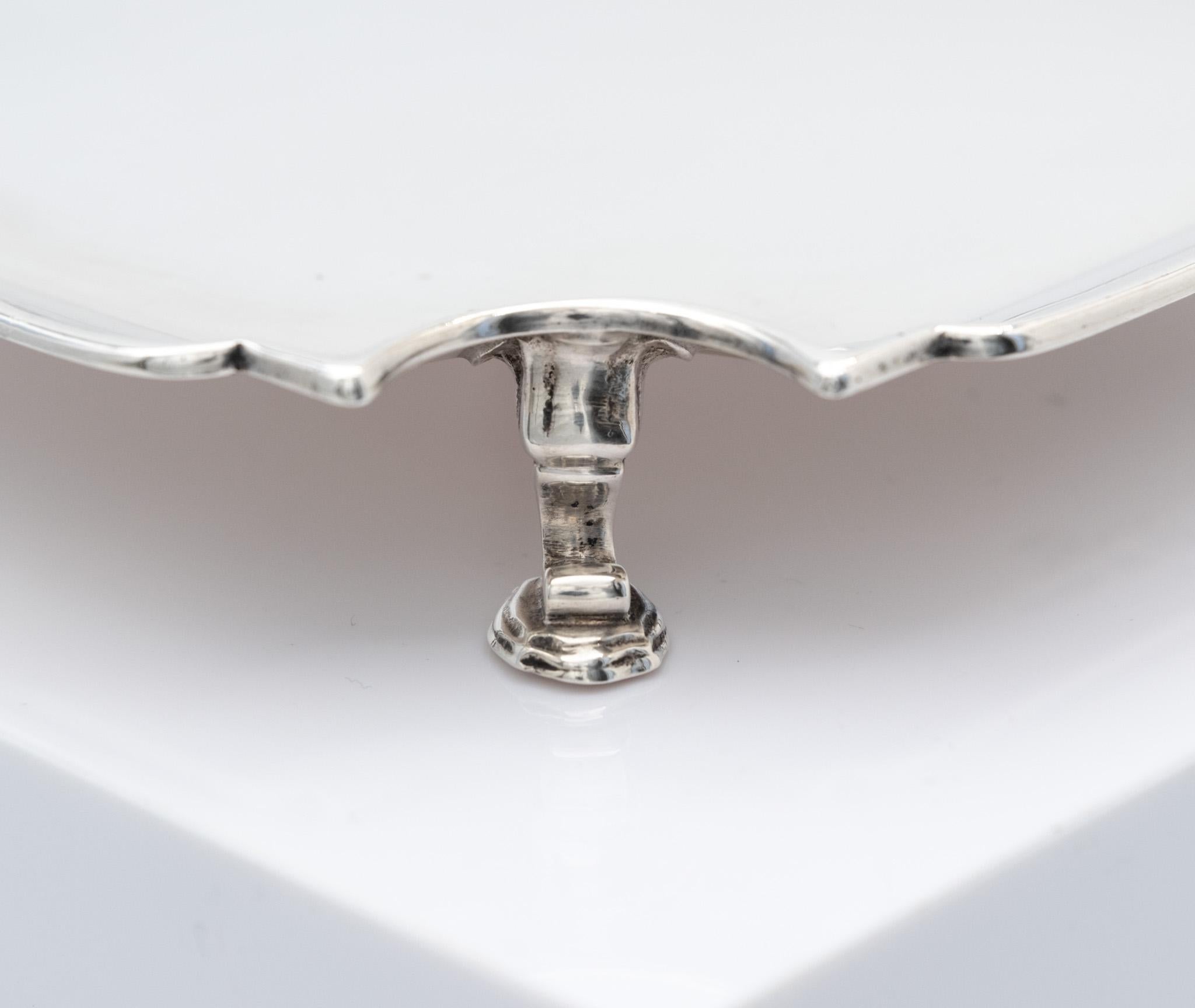 20th Century Art Deco Period Sterling Silver Small Tray By Asprey & Co George V 1931 For Sale