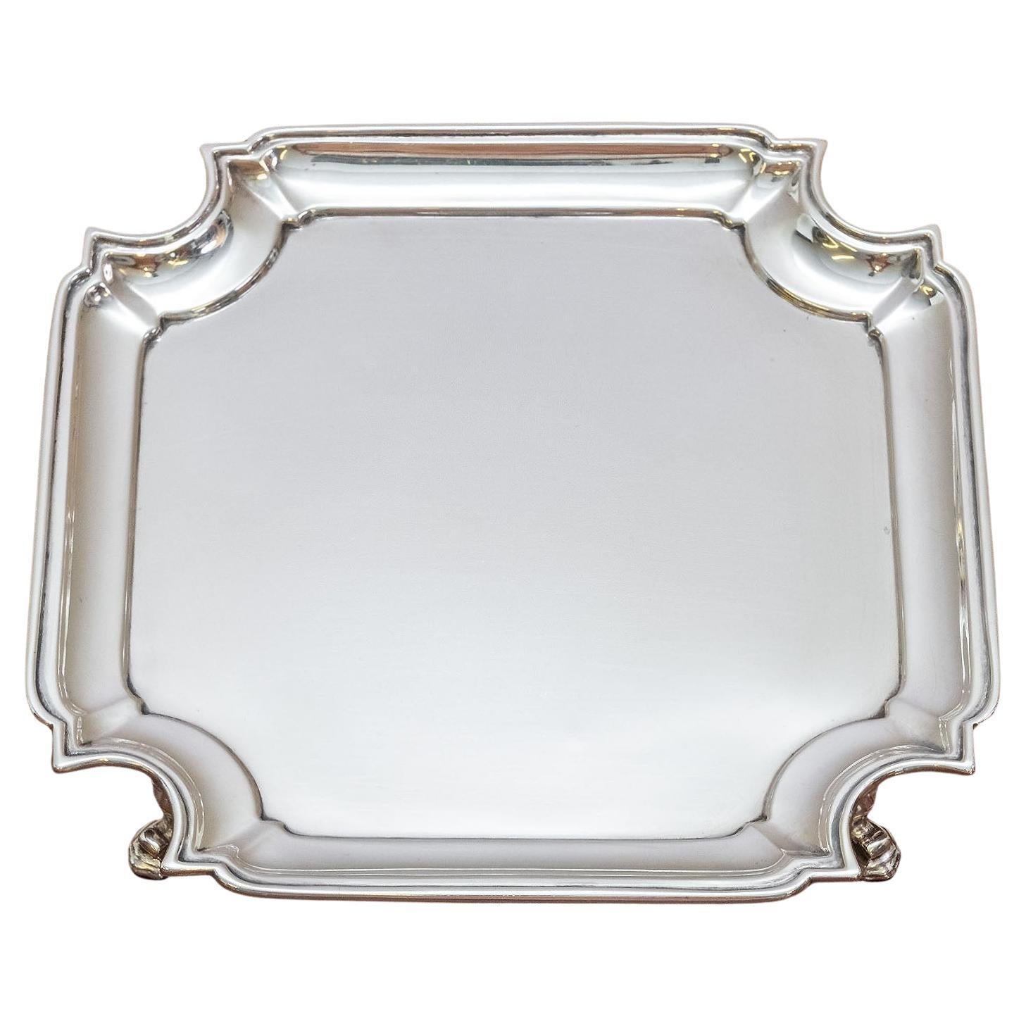 Art Deco Period Sterling Silver Small Tray By Asprey & Co George V 1931 For Sale