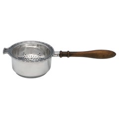 Art Deco Period Sterling Silver Tea Strainer, Birmingham 1935, Charles Packer
