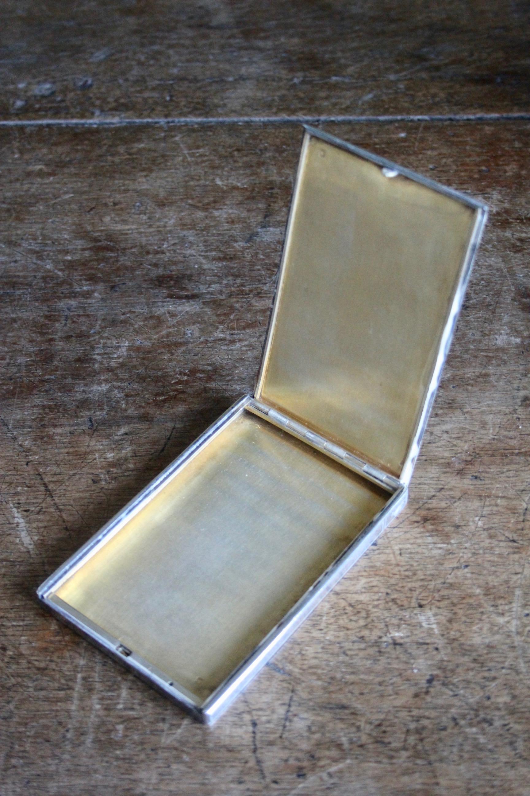 Art Deco Period Sterling Silver Tobacco Box 1