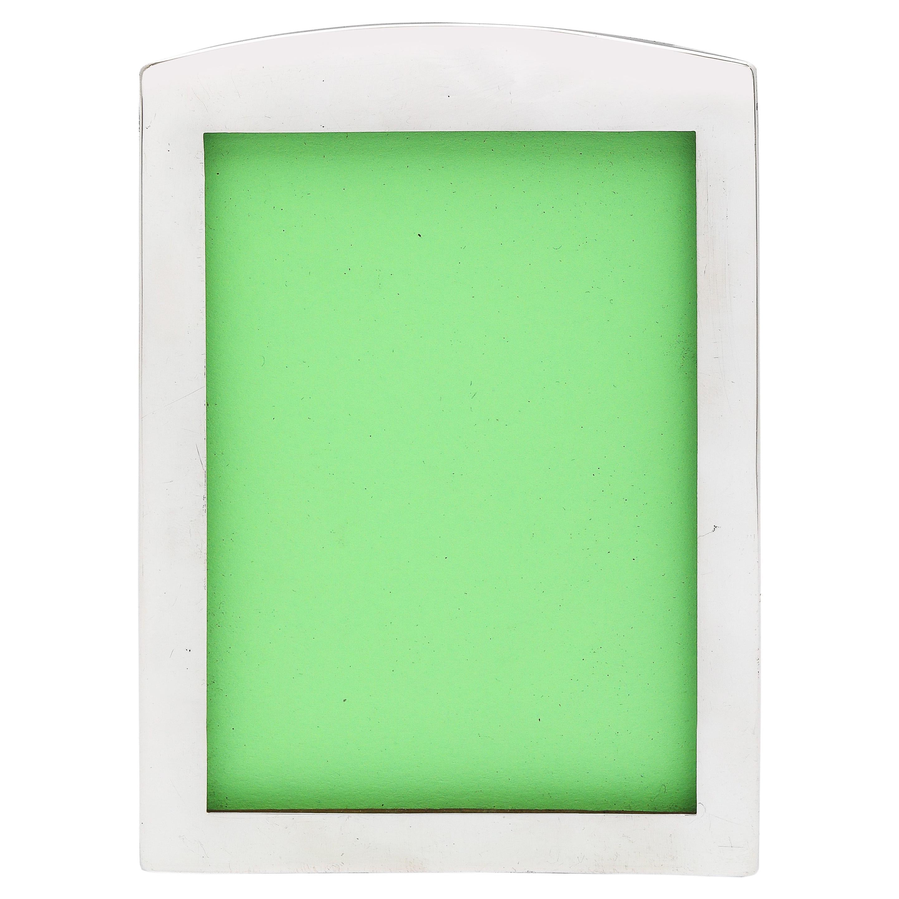 A. Silver, periodo Art Deco, con sfondo in Wood  Cornice per foto in vendita