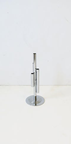 verchromte Röhren-Skulptur aus der Art-déco-Periode von Ruth und William Gerth für Chase