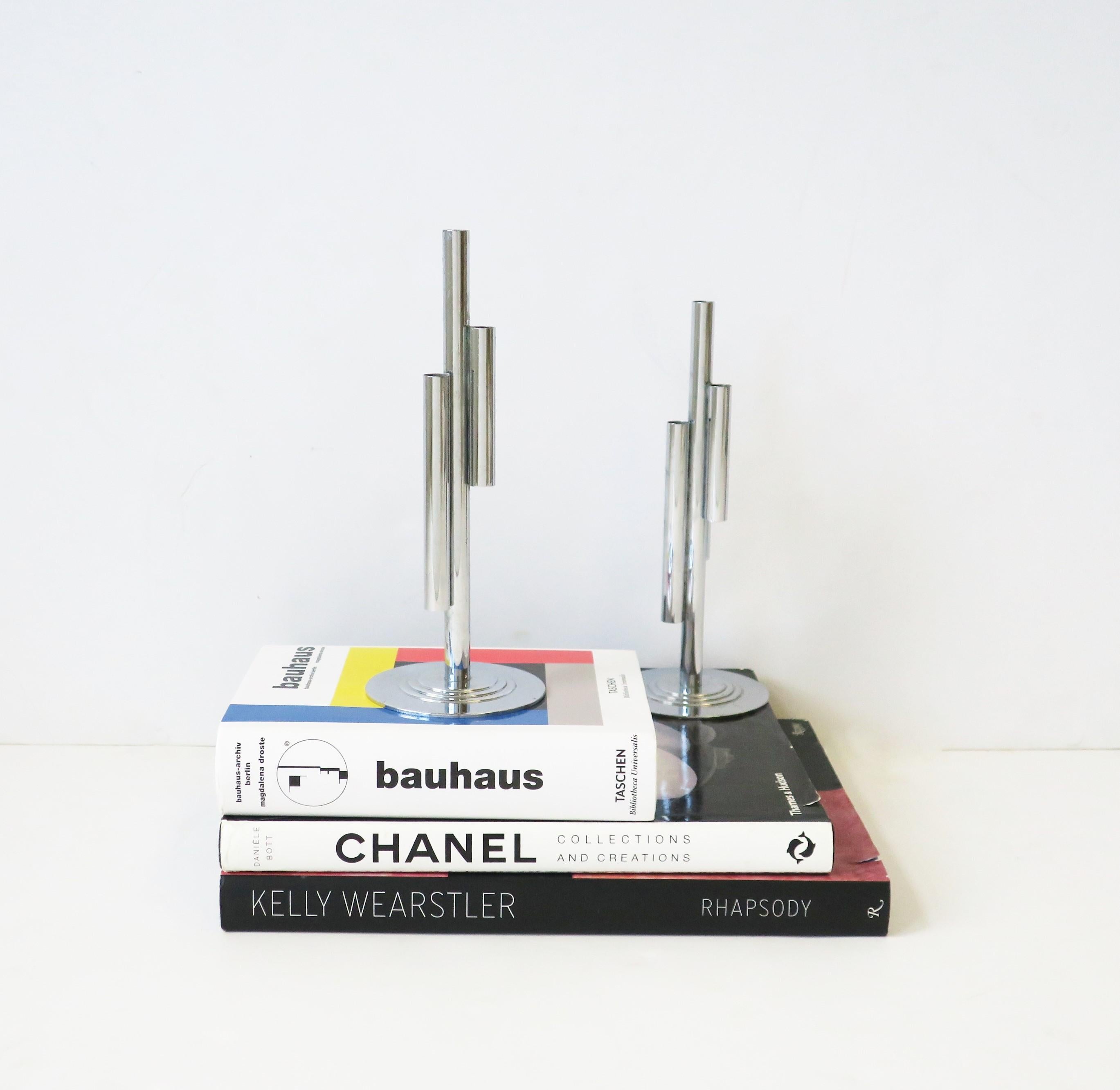 Art Deco Period Tubular Chrome Sculpture by Ruth and William Gerth for Chase For Sale 2