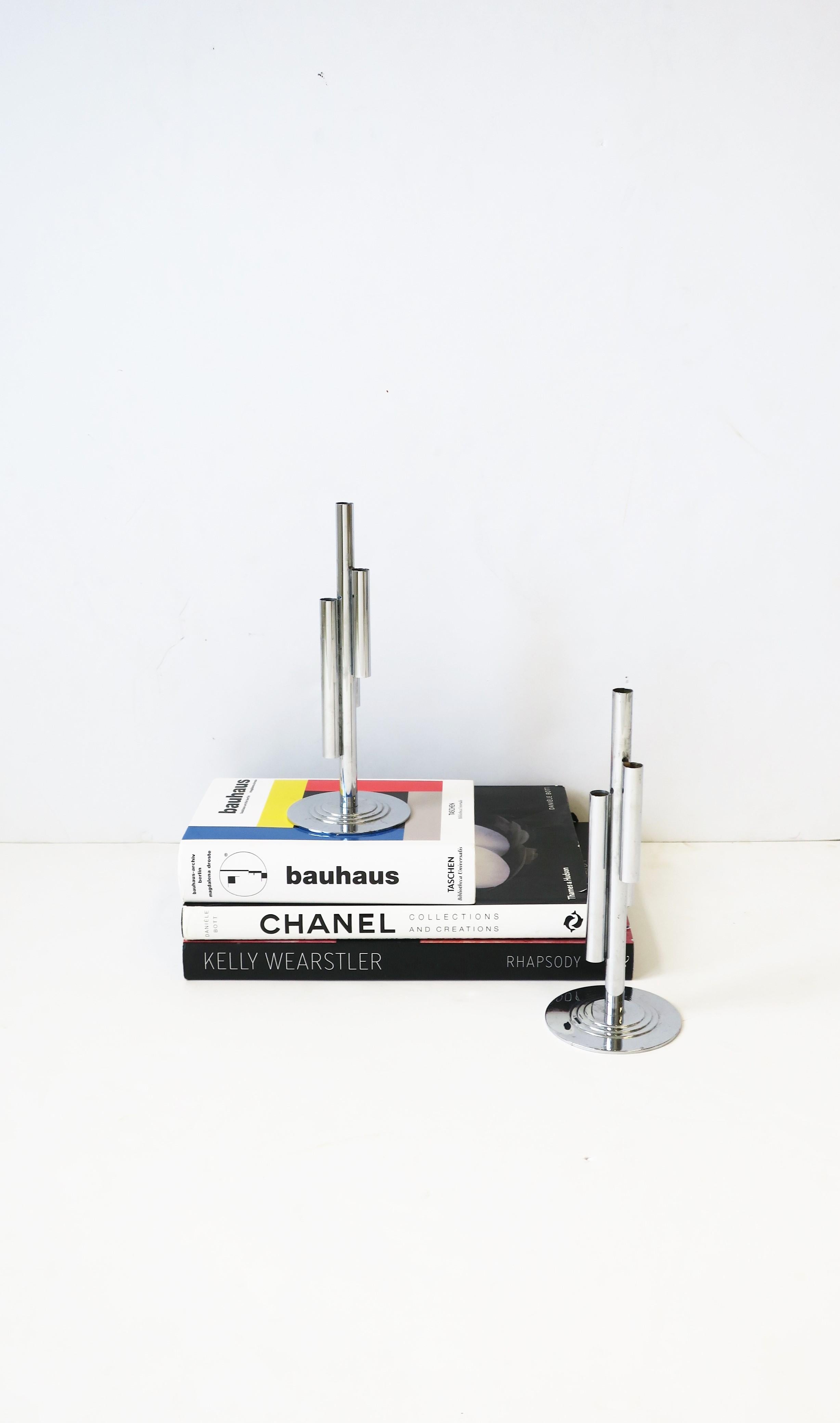 Art Deco Period Tubular Chrome Sculpture by Ruth and William Gerth for Chase For Sale 3