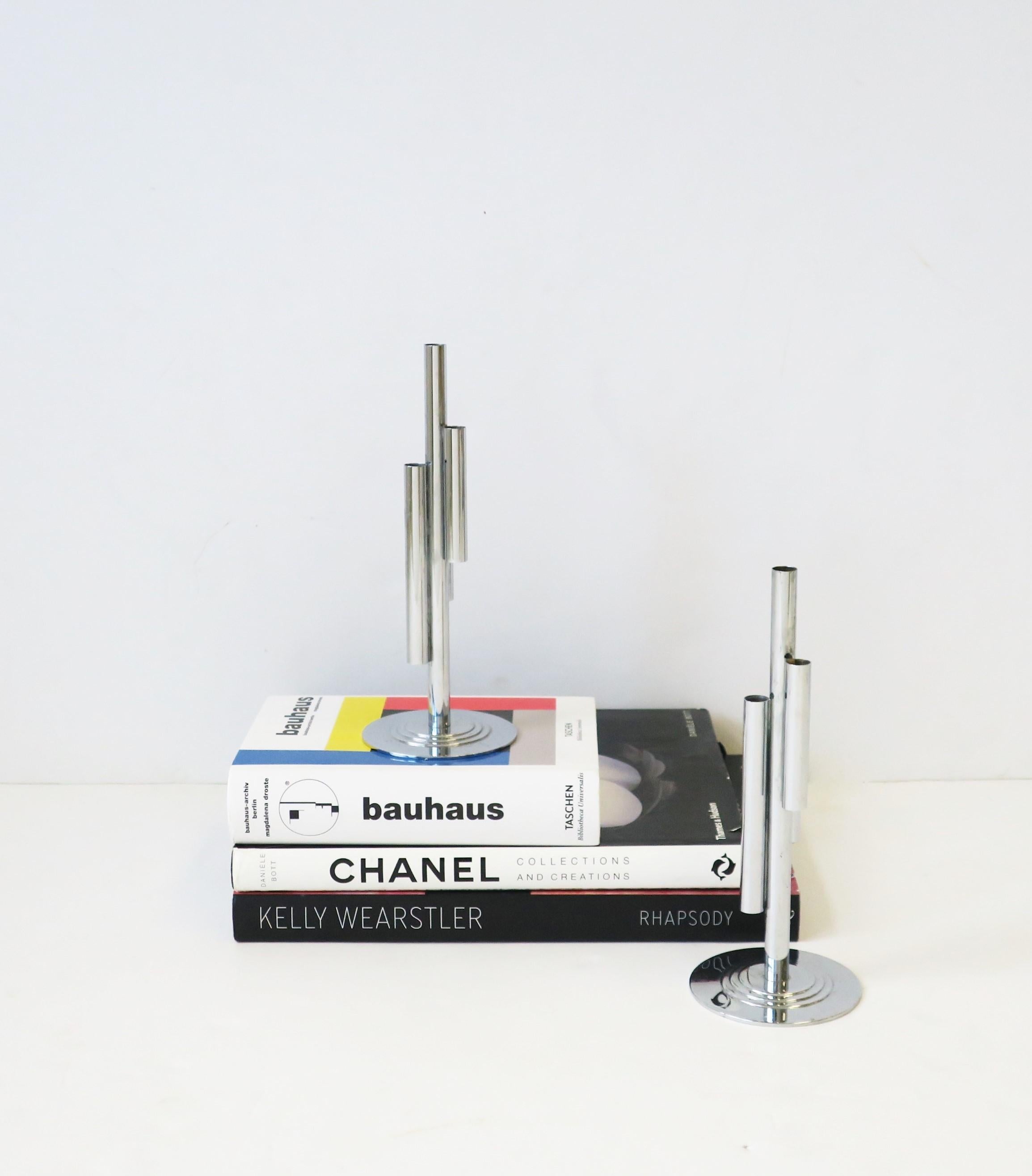 Art Deco Period Tubular Chrome Sculpture by Ruth and William Gerth for Chase For Sale 4