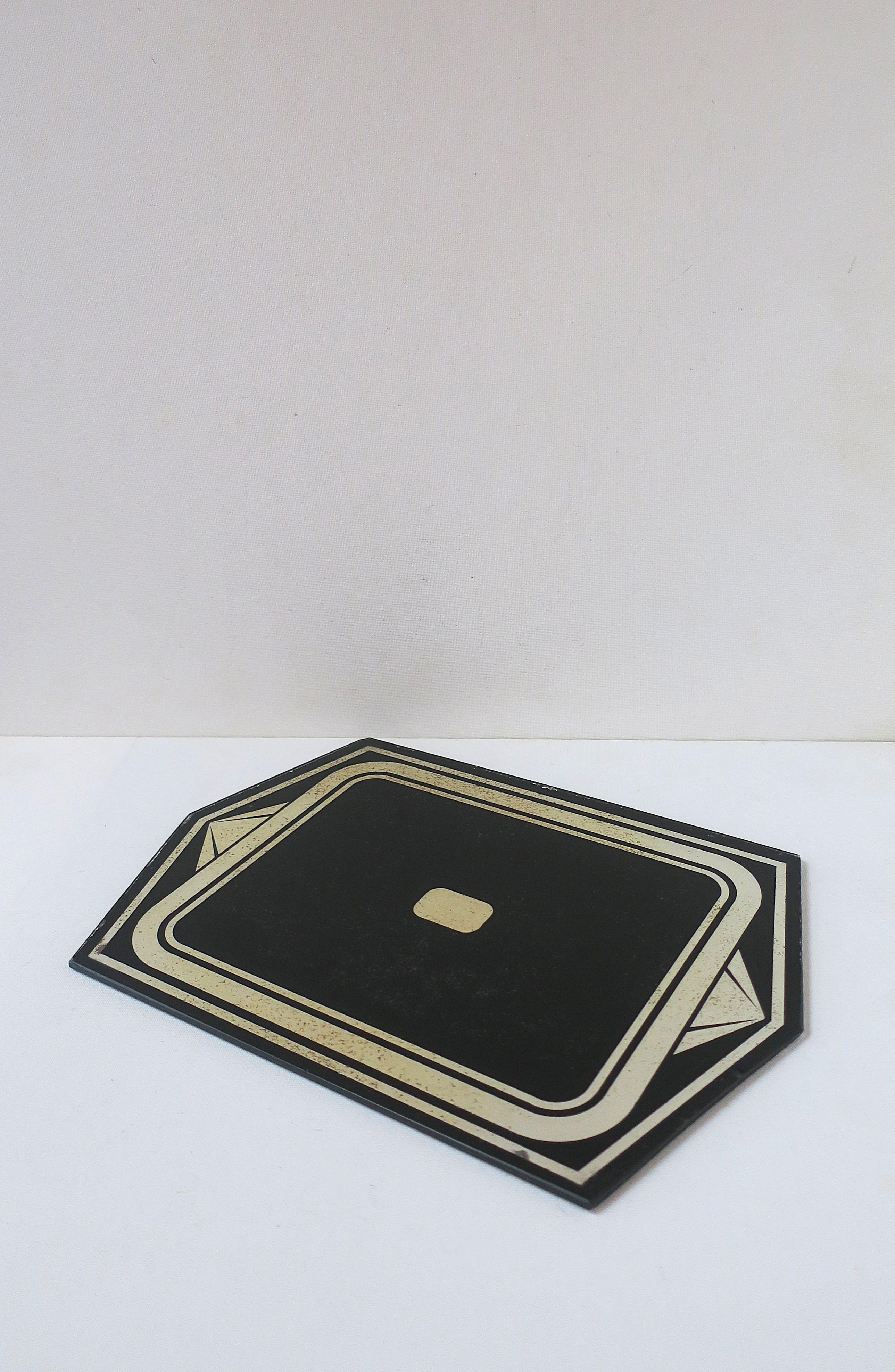 Specchio per vassoio di vanità d'epoca Art Deco Mirror in vendita 7