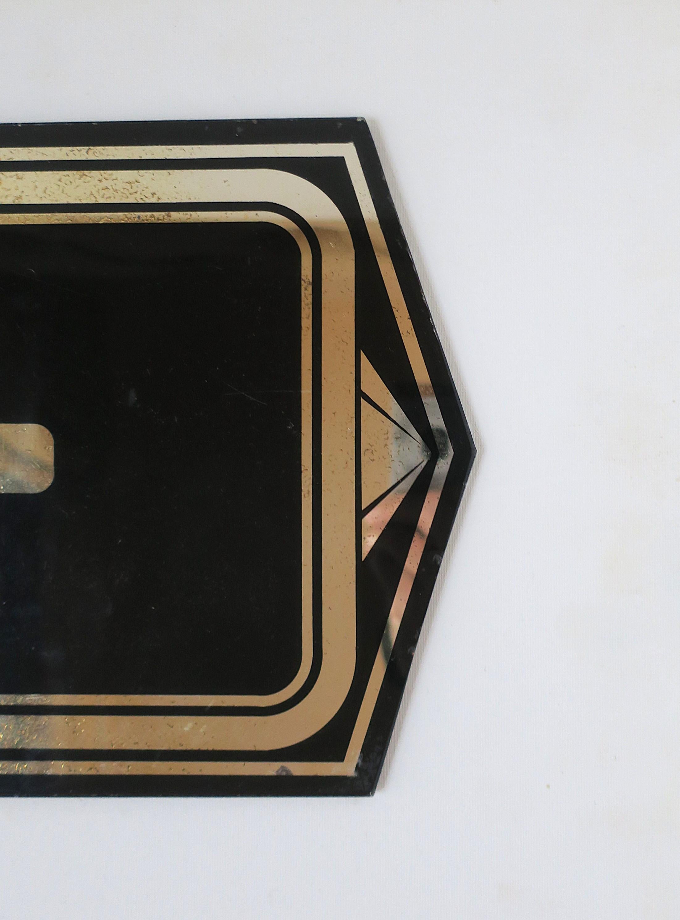 Specchio per vassoio di vanità d'epoca Art Deco Mirror in vendita 9