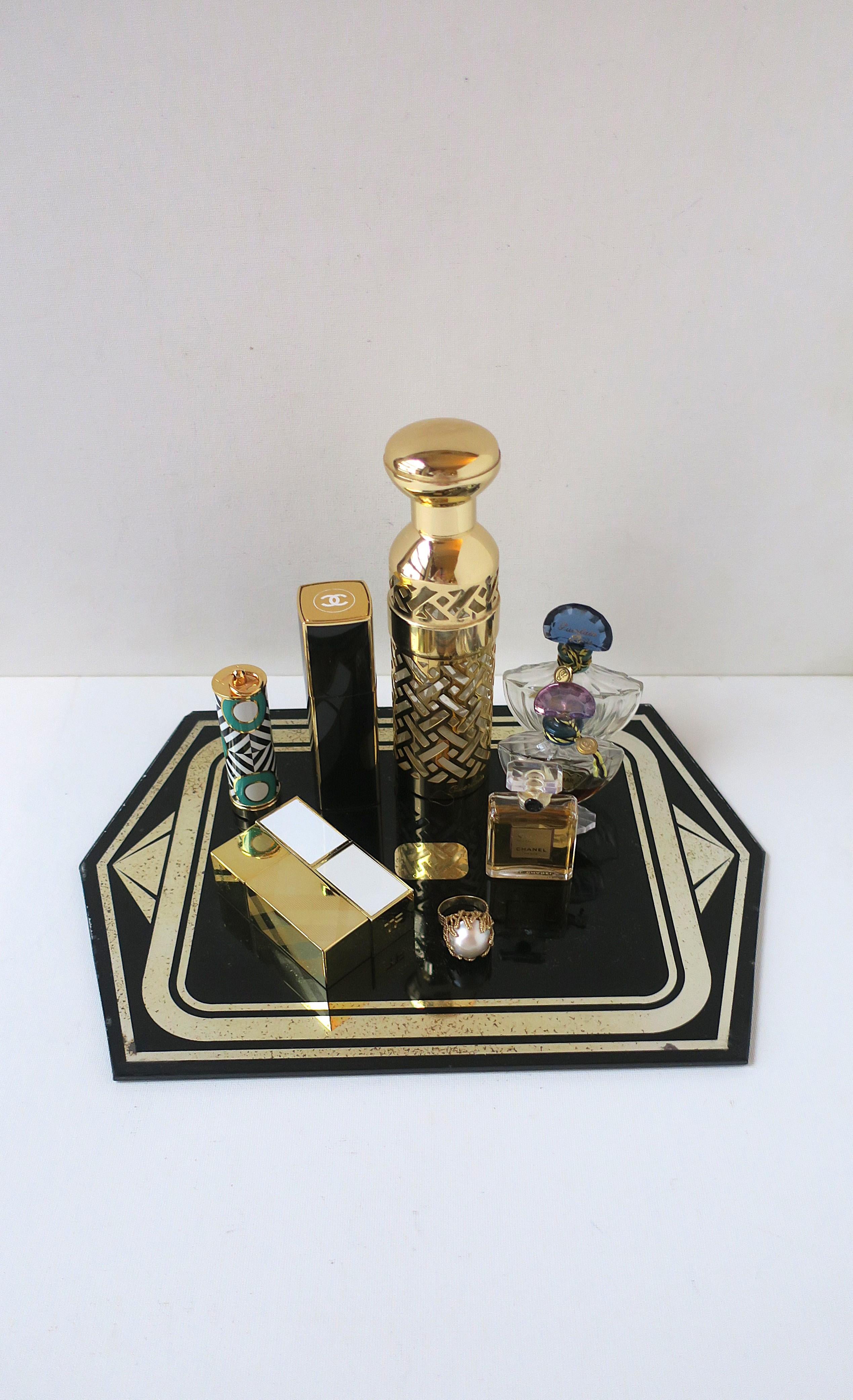 Vetro Specchio per vassoio di vanità d'epoca Art Deco Mirror in vendita