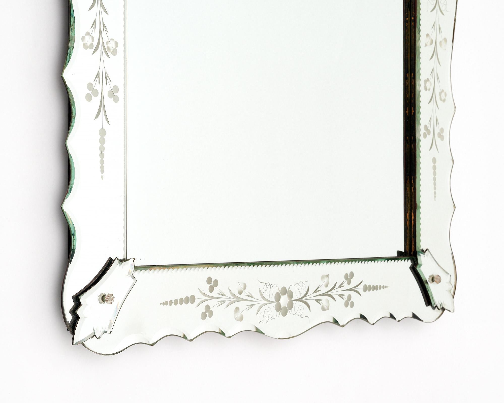 Italian Art Deco Period Venetian Mirror