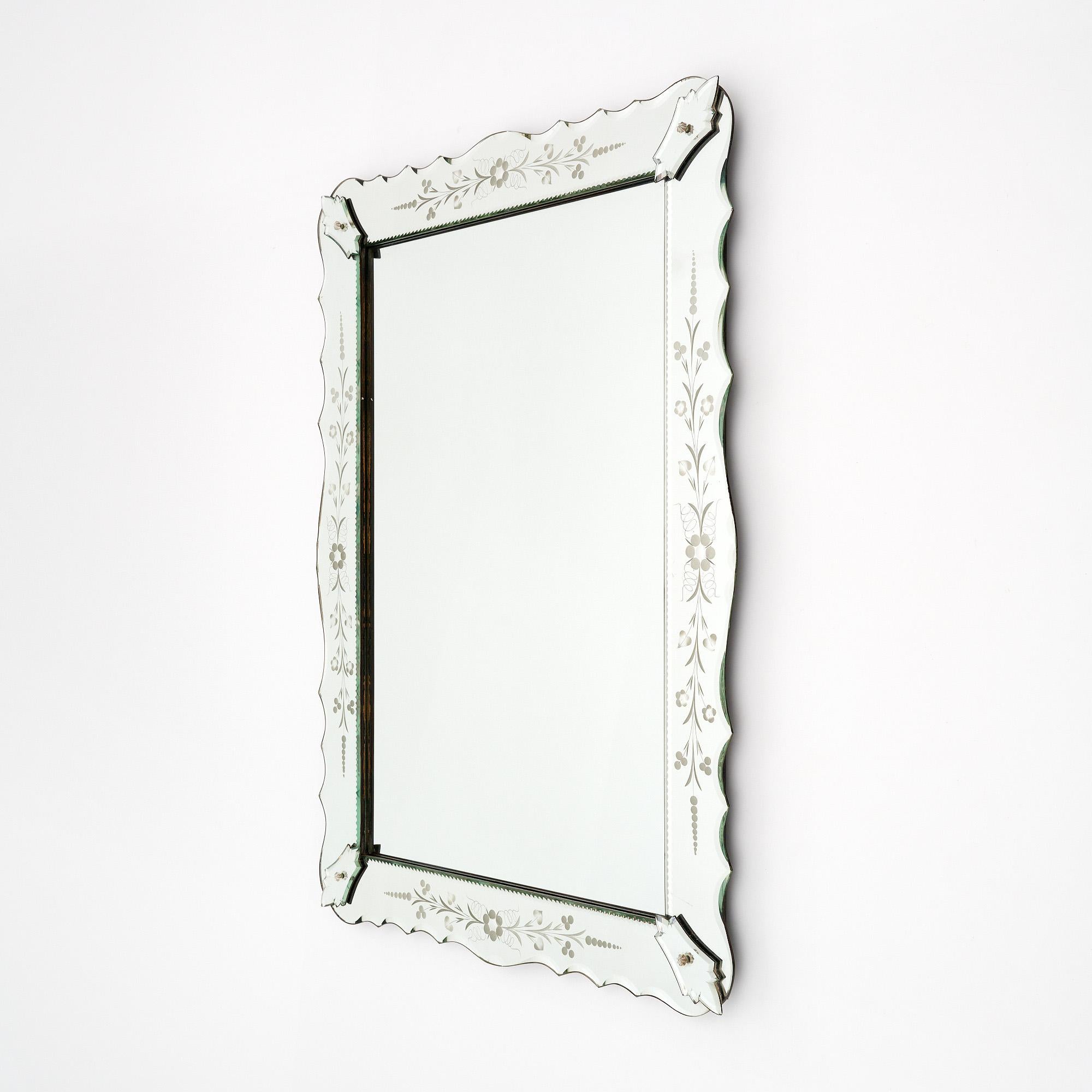 Art Deco Period Venetian Mirror 2