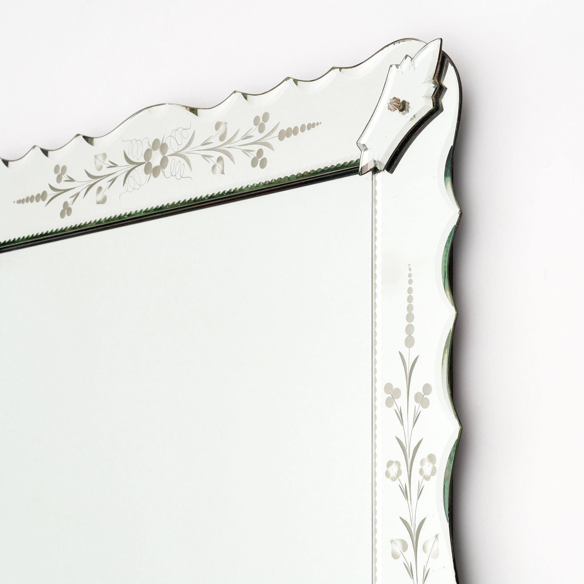 Art Deco Period Venetian Mirror 3