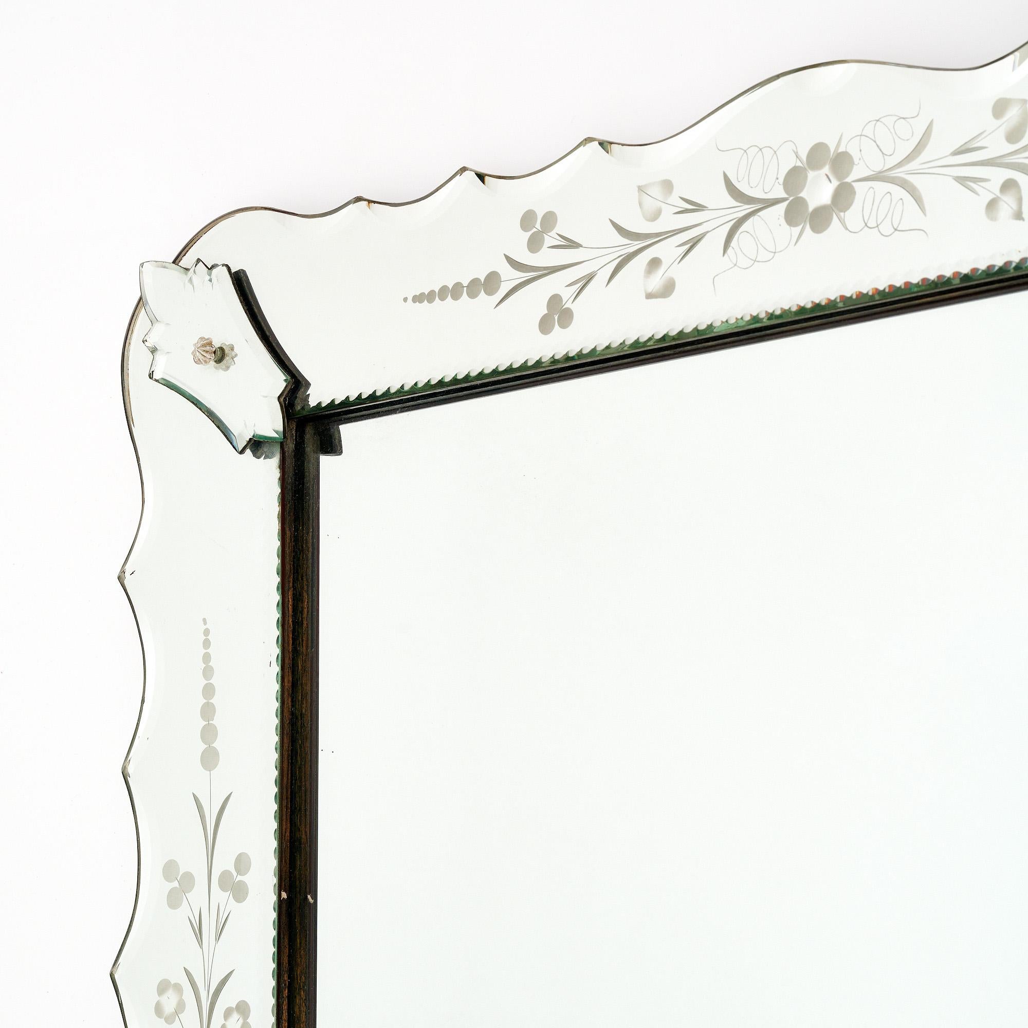 Art Deco Period Venetian Mirror 4