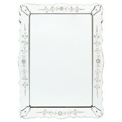 Art Deco Period Venetian Mirror