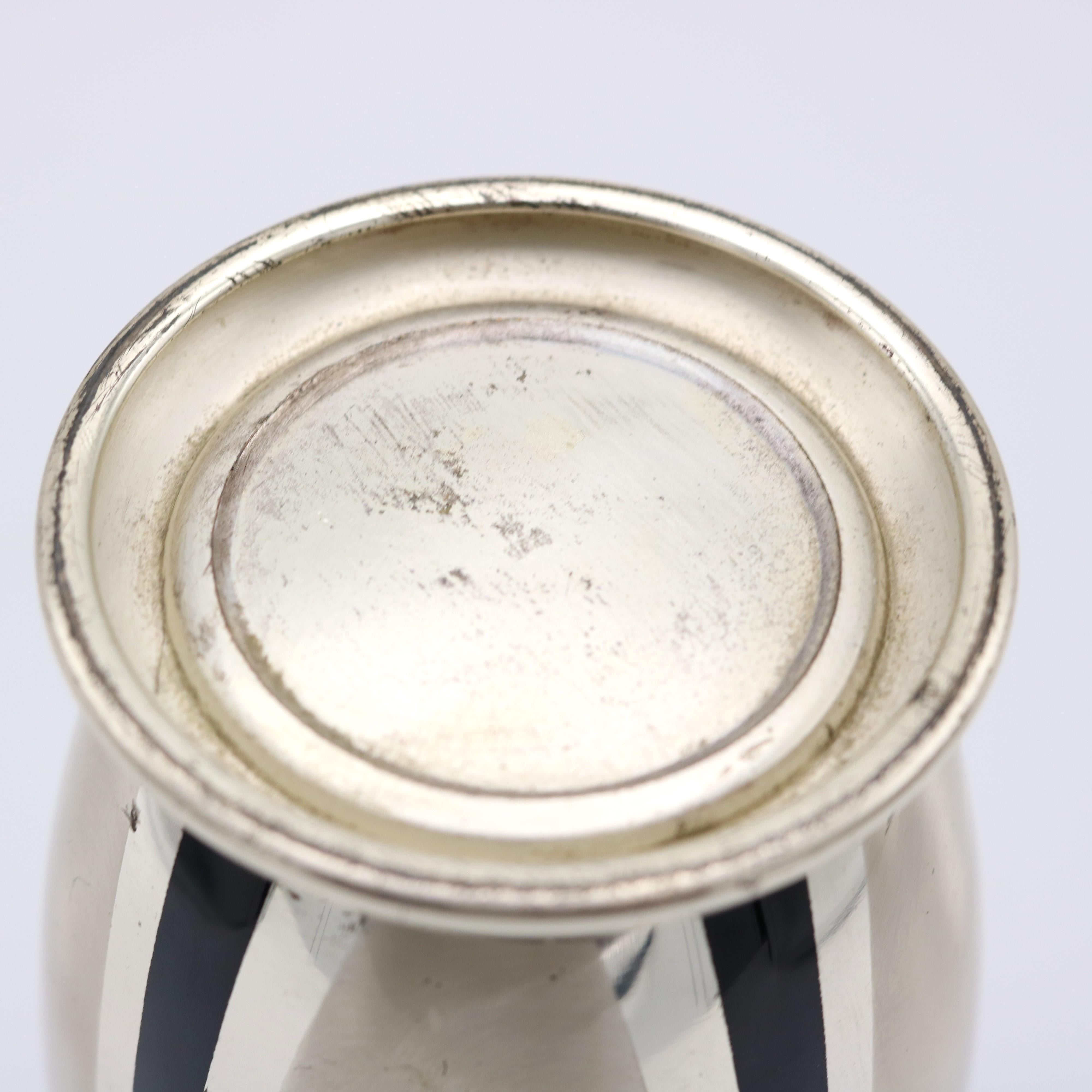 Art Deco Period WMF Ikora Metal Vase Germany 1930 For Sale 1