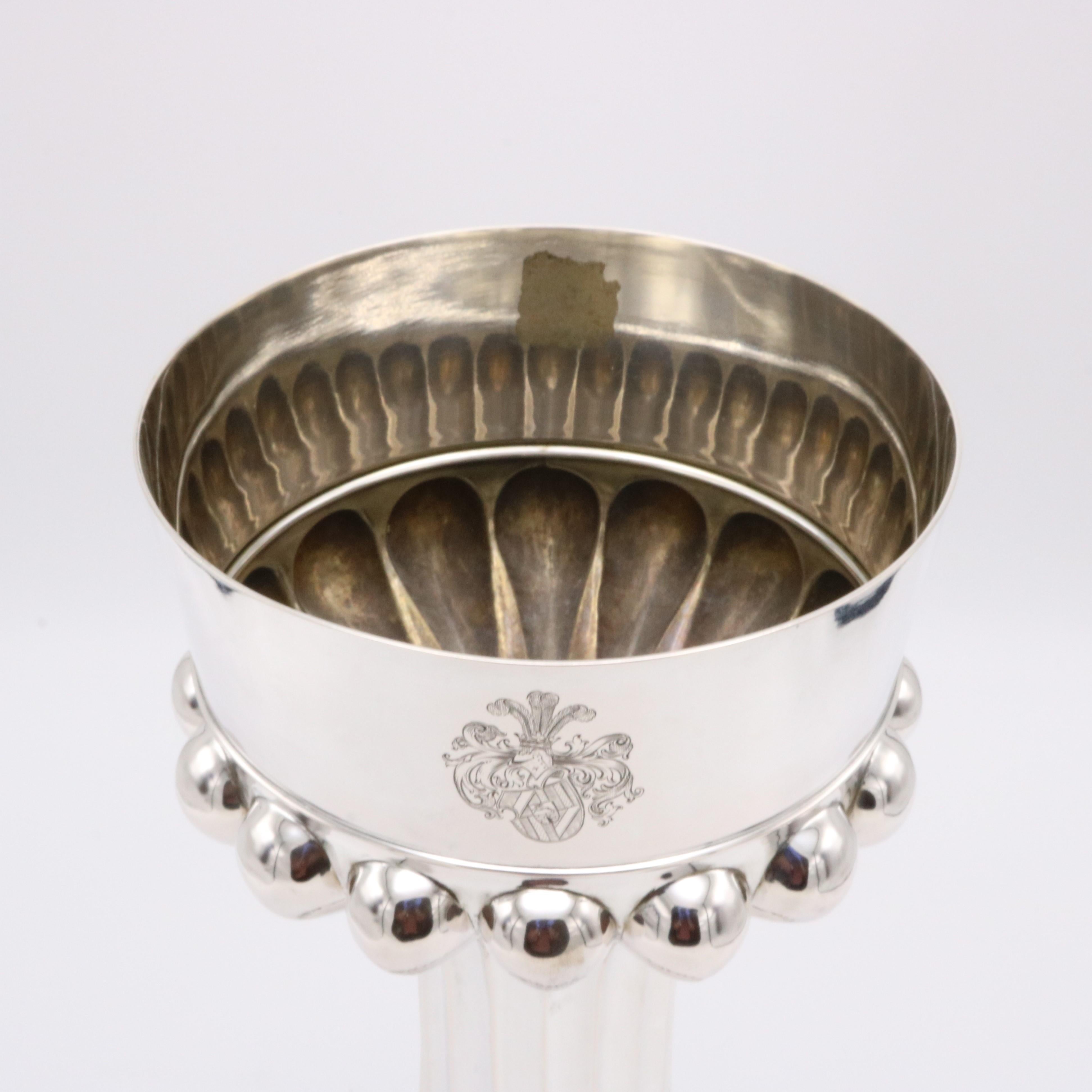 Austriaco Vaso d'argento WollenWeber periodo Art Deco Austria circa 1930 in vendita