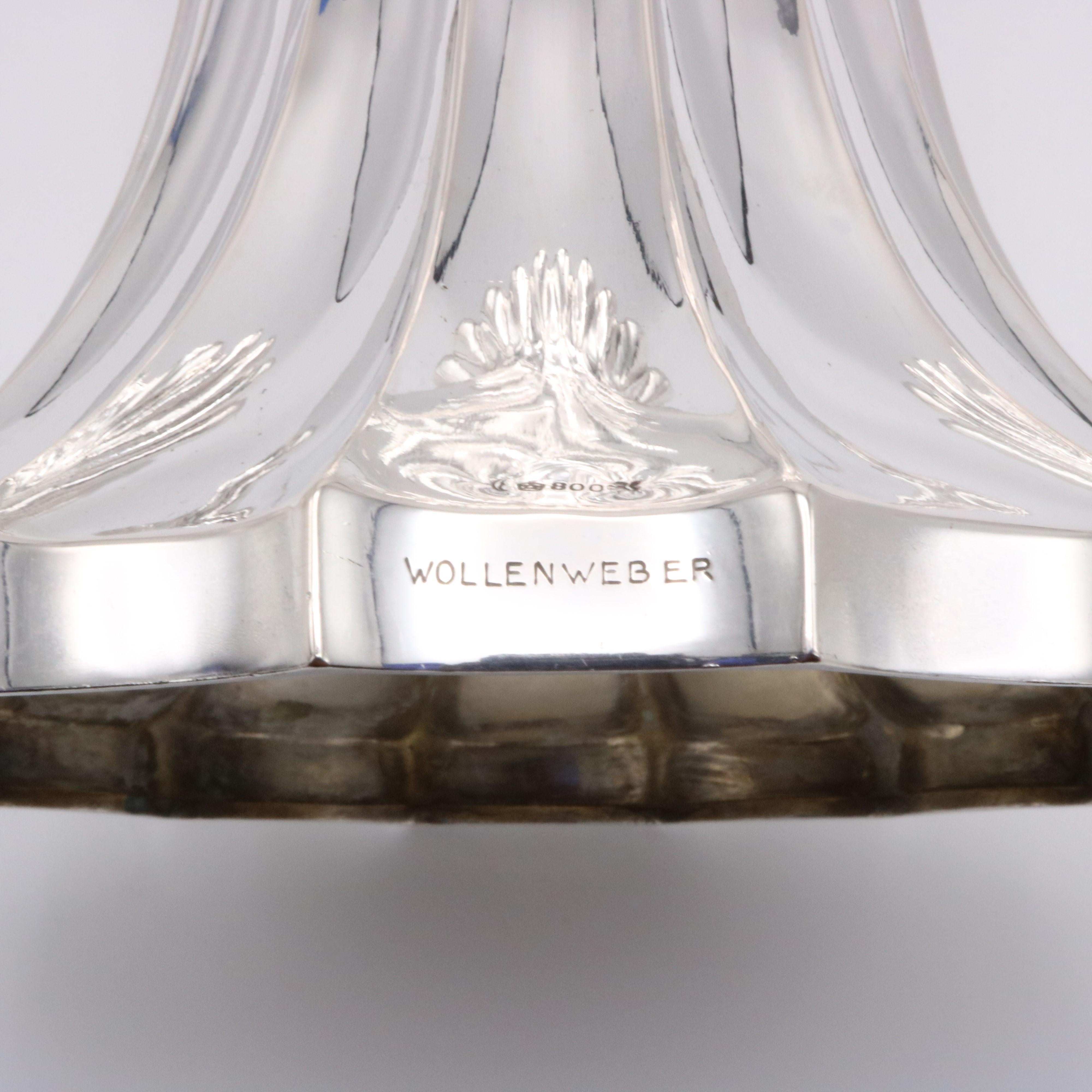 Argento Vaso d'argento WollenWeber periodo Art Deco Austria circa 1930 in vendita