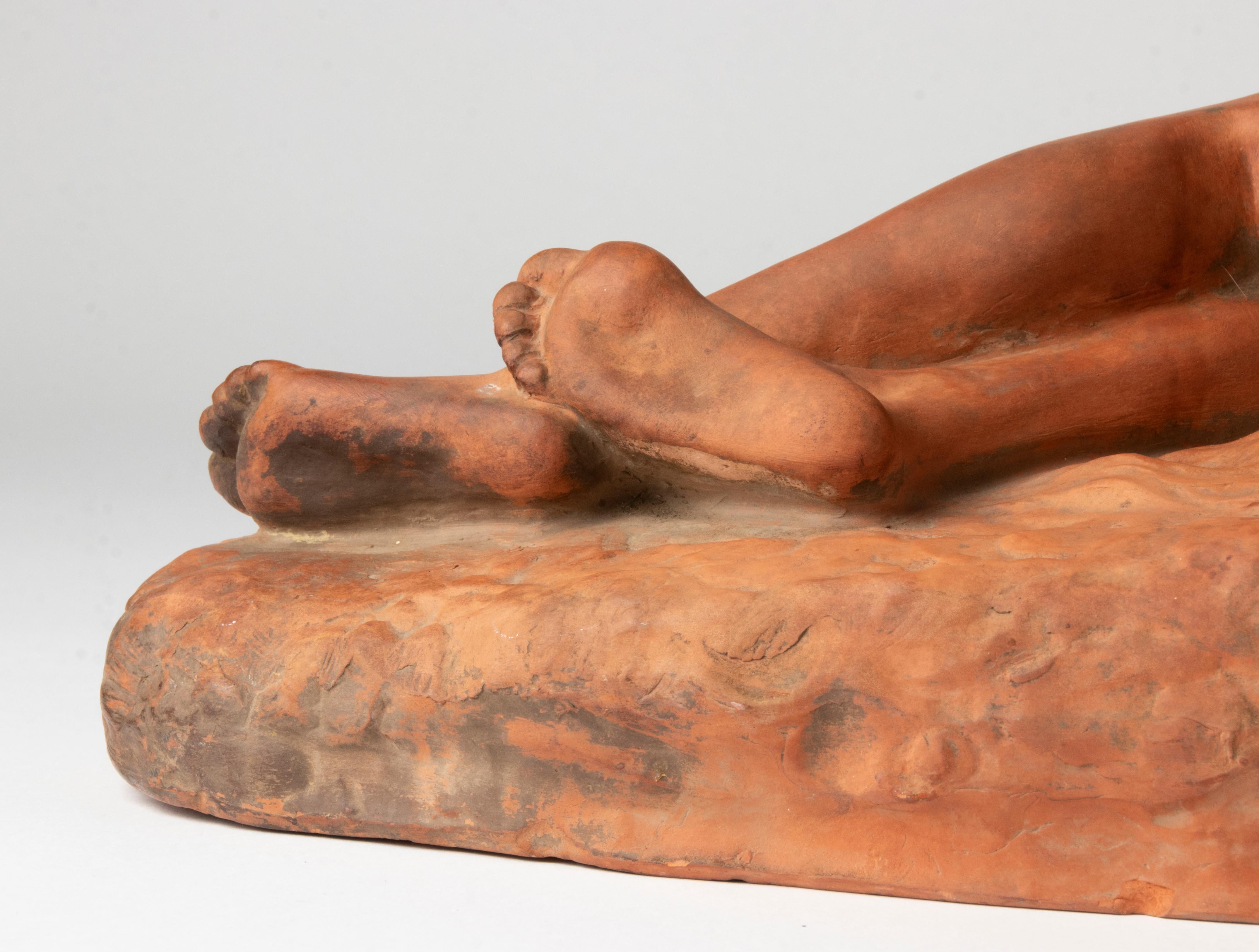 Sculpture en terre cuite Art Déco Perios de Louis Riché en vente 7
