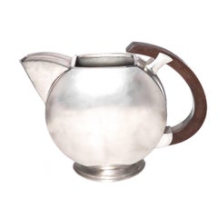 Teeservice aus Zinn und Holz, Zeister Holland, Art déco