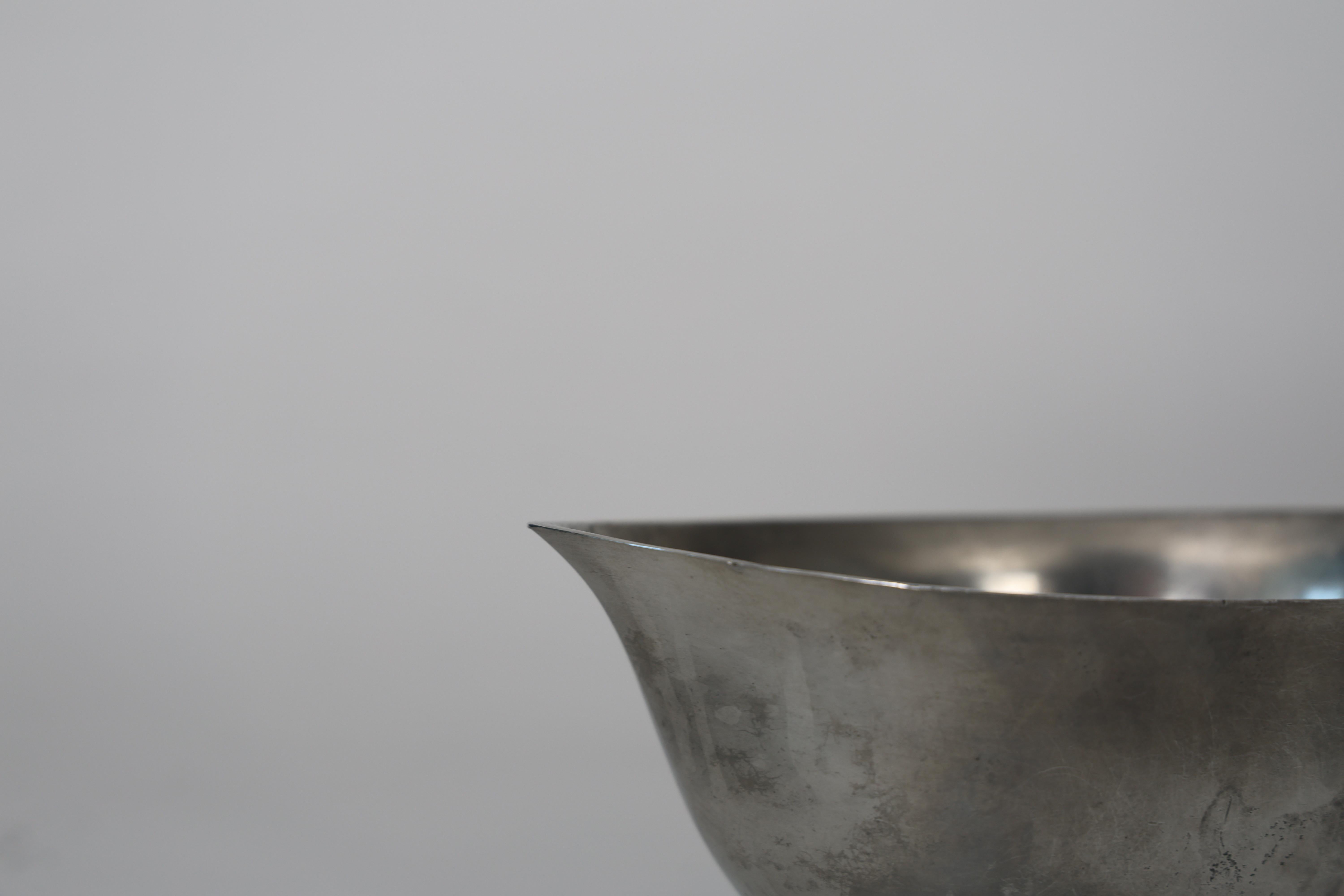 Art Deco Pewter Bowl by Just Andersen, 1920s, Denmark For Sale 1