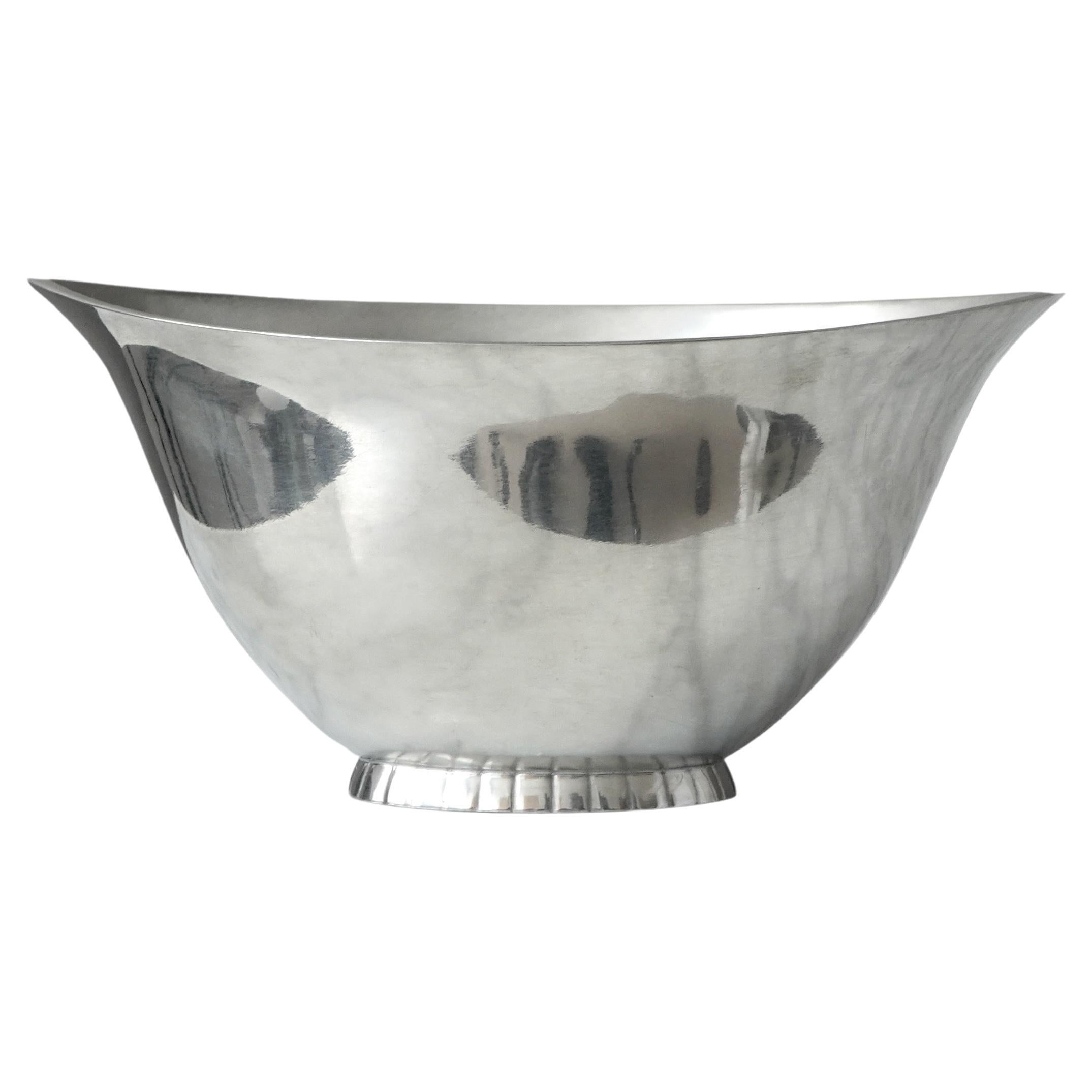Art-Déco-Schale aus Zinn von Just Andersen, Dänemark, 1920er Jahre