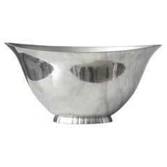 Antique Art Deco Pewter Bowl by Just Andersen, Denmark, 1920s