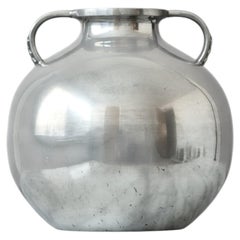 Art Deco Pewter Globe Vase by K.E. & Co Eskilstuna, Sweden, 1933.