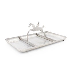 Art Deco Pewter Horse Ashtray