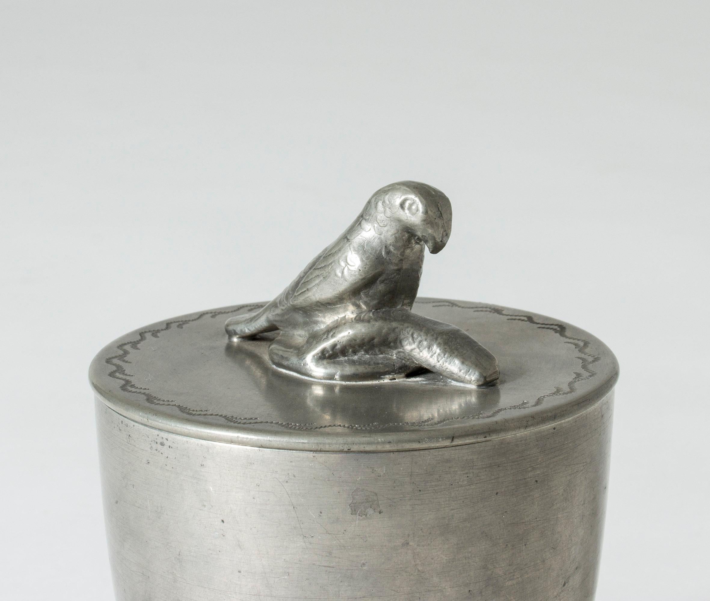 Art Deco Pewter Jar by Estrid Ericson In Good Condition In Stockholm, SE