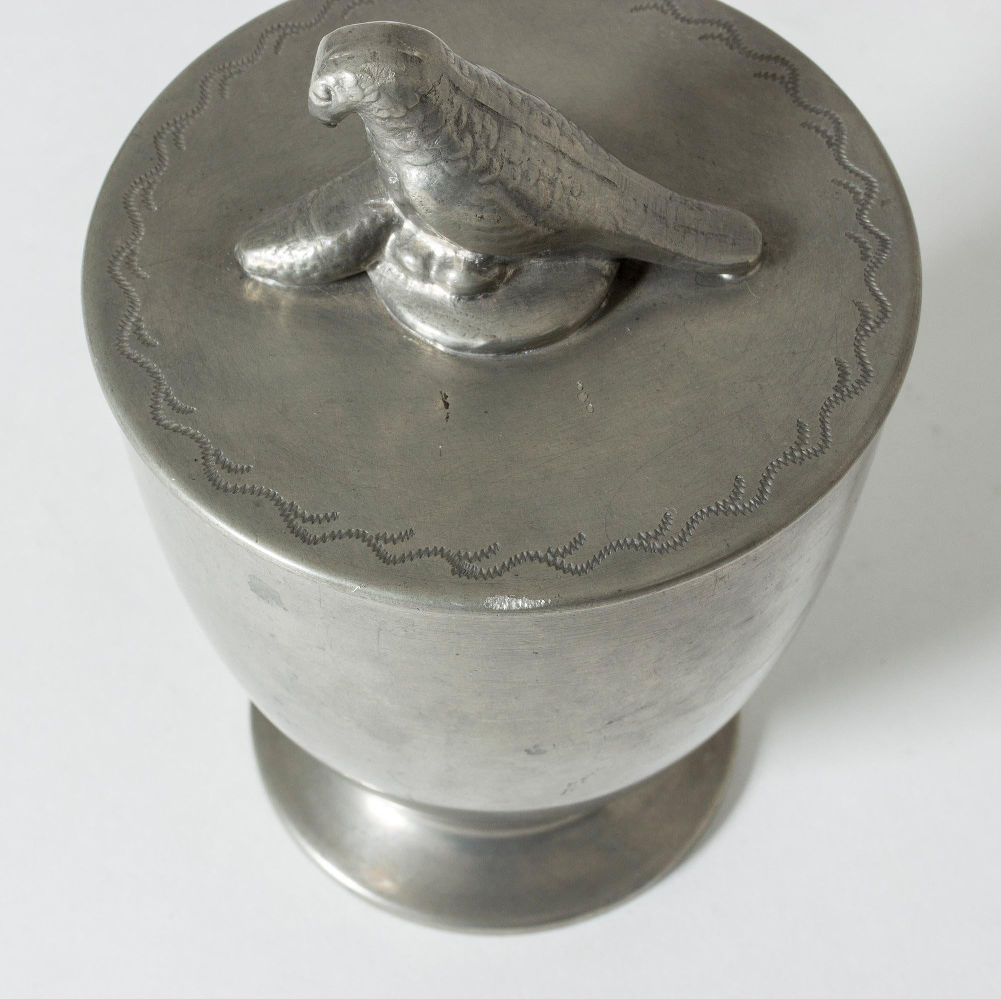 Early 20th Century Art Deco Pewter Jar by Estrid Ericson