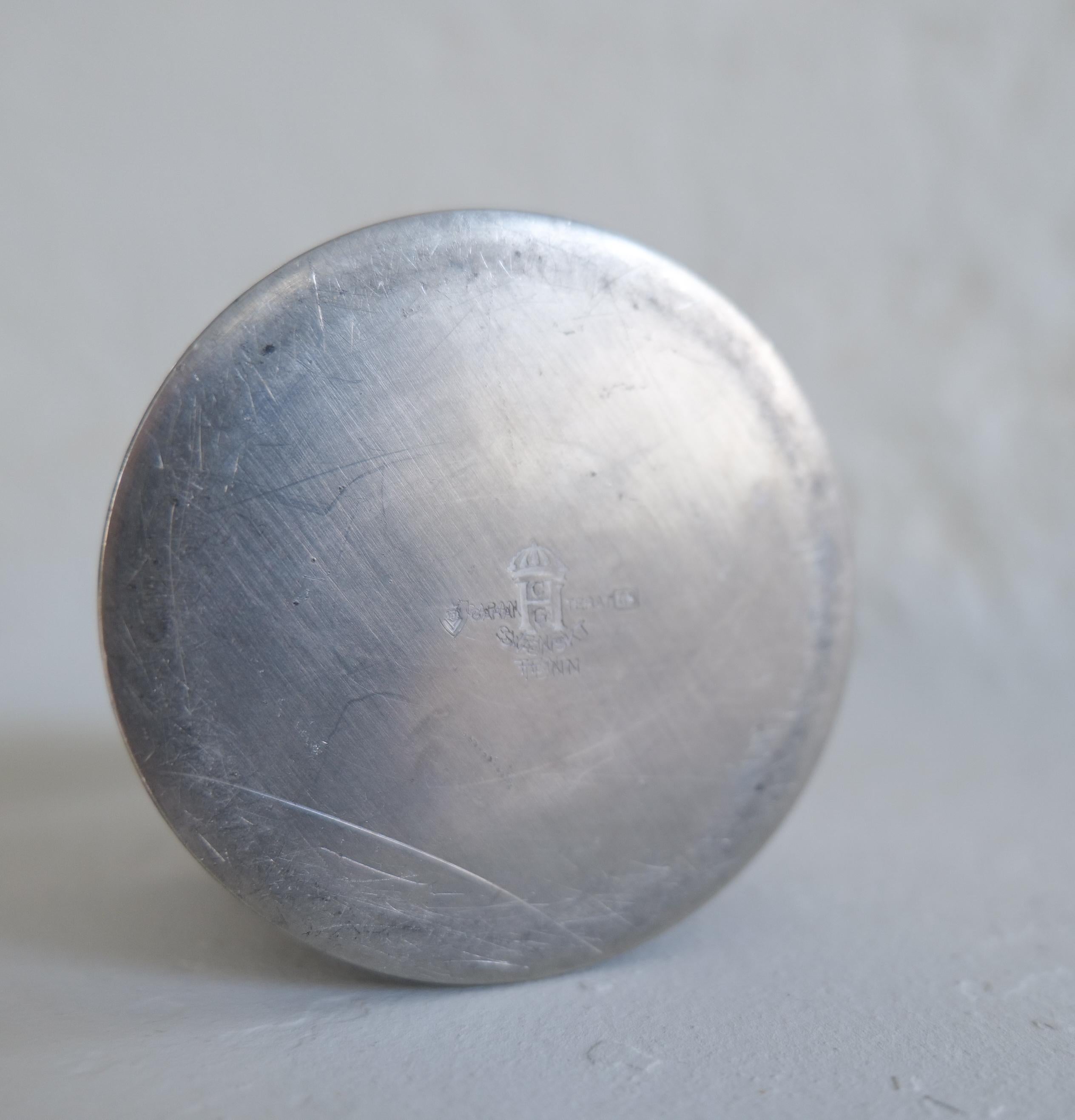 Art Deco Zinnkrug Sylvia Stave für C-G Hallberg 1929 Schweden im Angebot 4