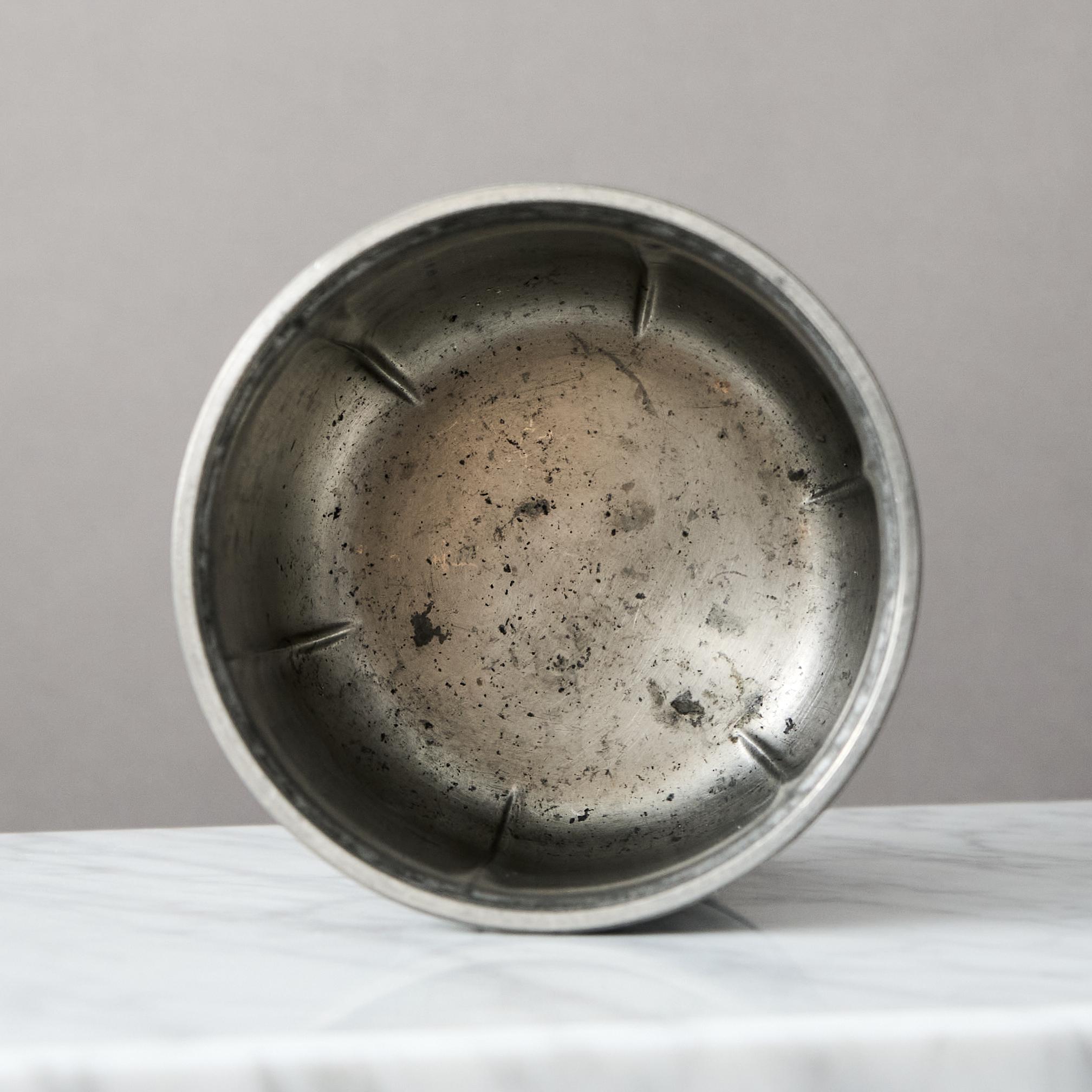 Art Deco Pewter Lidded Box by GAB Guldsmedsaktiebolaget, Sweden, 1930s For Sale 3