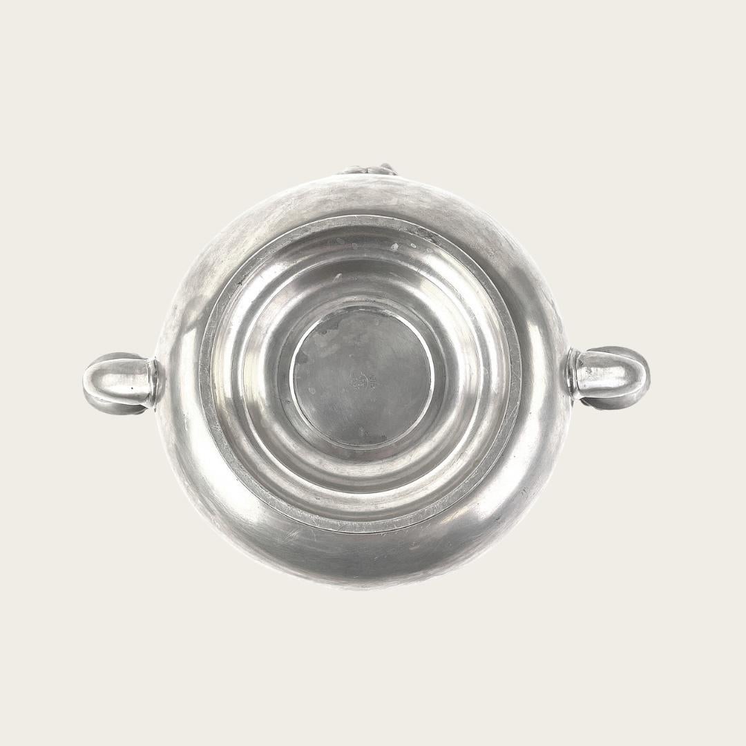 Art Deco Pewter Terrine with Lid by GAB Sweden For Sale 1