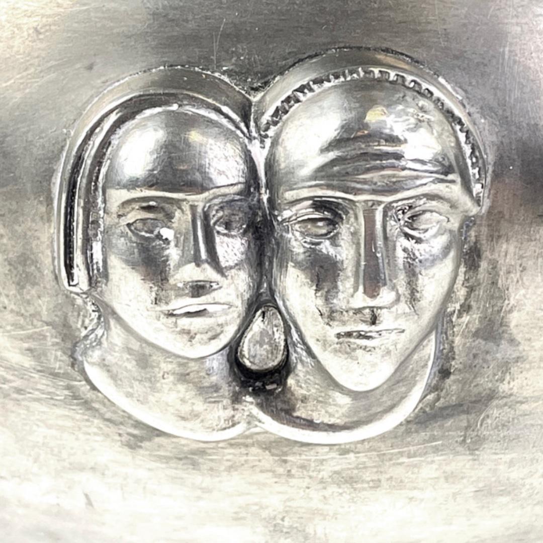 Art Deco Pewter Terrine with Lid by GAB Sweden For Sale 3