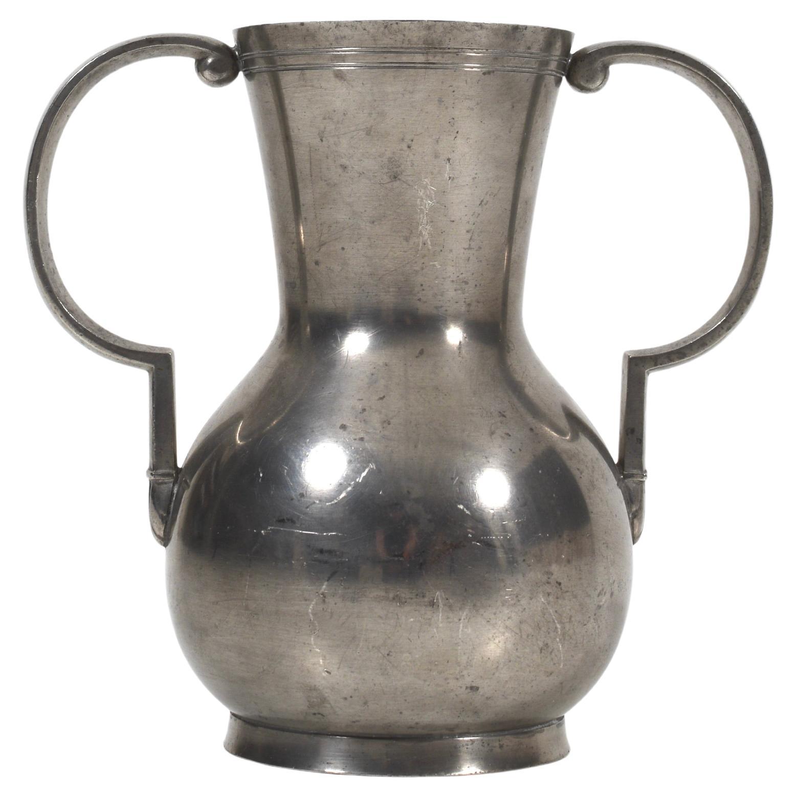Vaso in peltro Art Deco di GAB, Stoccolma, 1932 - The Modern Scandinavian Design in vendita