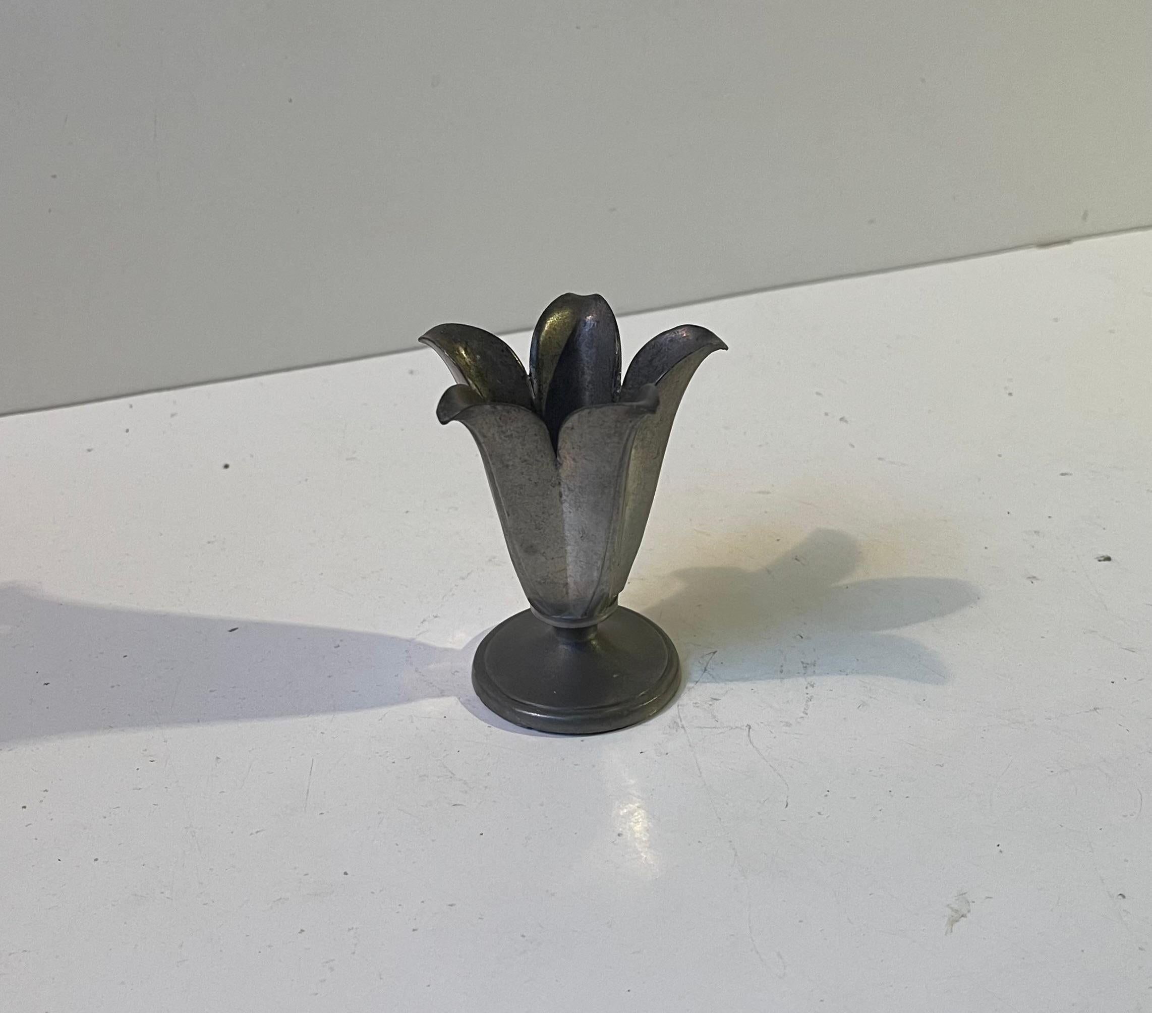 Art Deco Pewter Vase by Just Andersen, 1930s For Sale 2