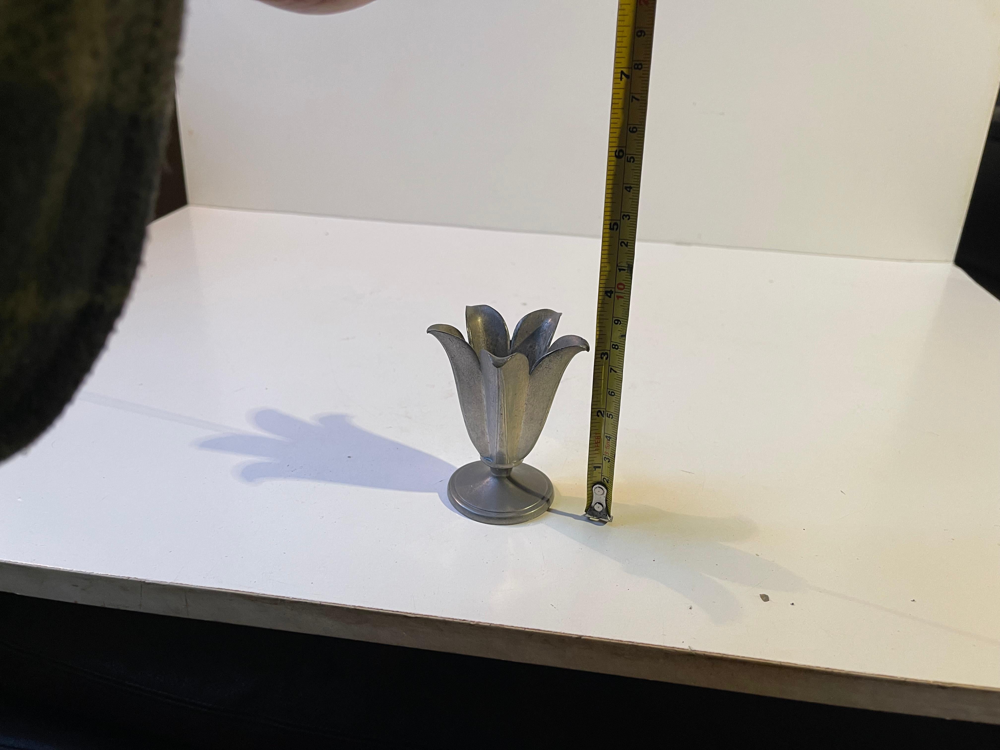 Art Deco Pewter Vase by Just Andersen, 1930s For Sale 4