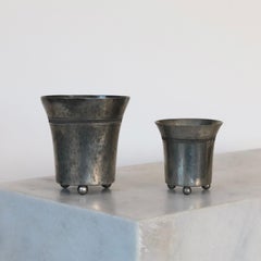 Vasi in peltro Art Deco di Just Andersen, anni '20, Danimarca
