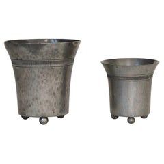 Art Deco Pewter Vases by Just Andersen, 1920s, Denmark