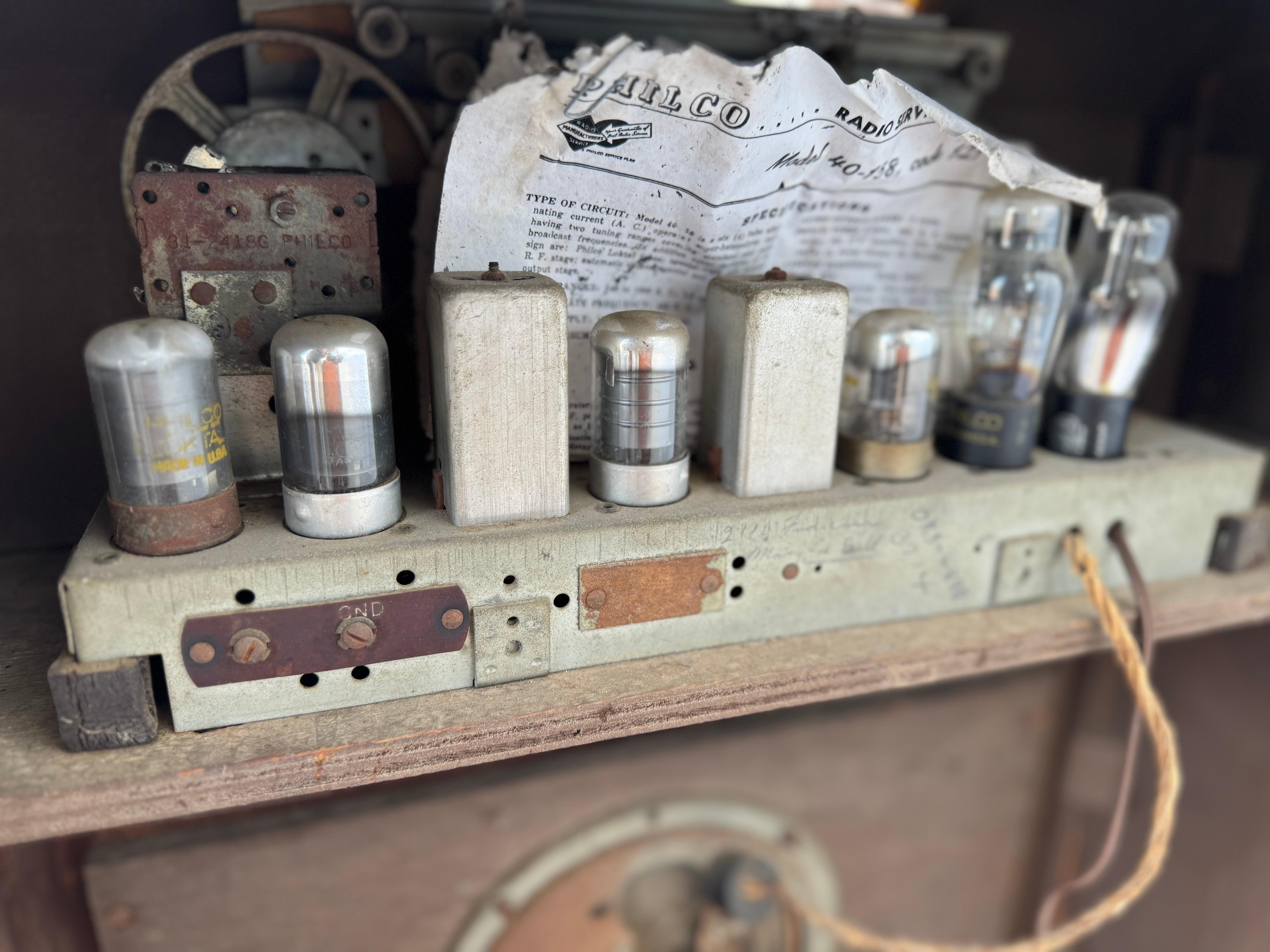 Américain Art Deco Philco Tube Radio en vente