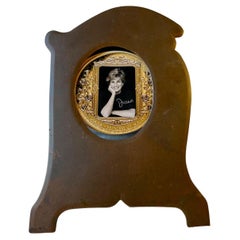 Vintage Art Deco Photo Frame in Patinated Copper, 1930s
