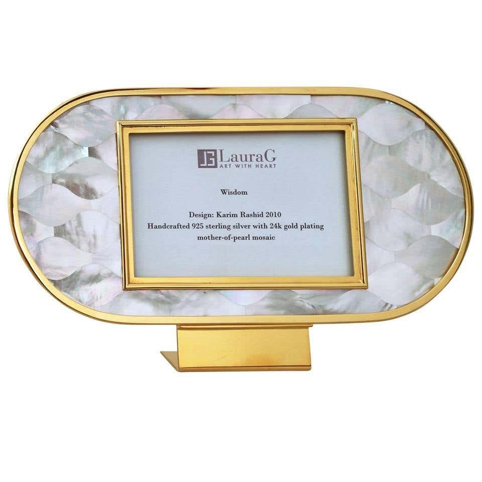 English Art Deco Aluminium and Chrome Adjustable Table Photo Frame at ...