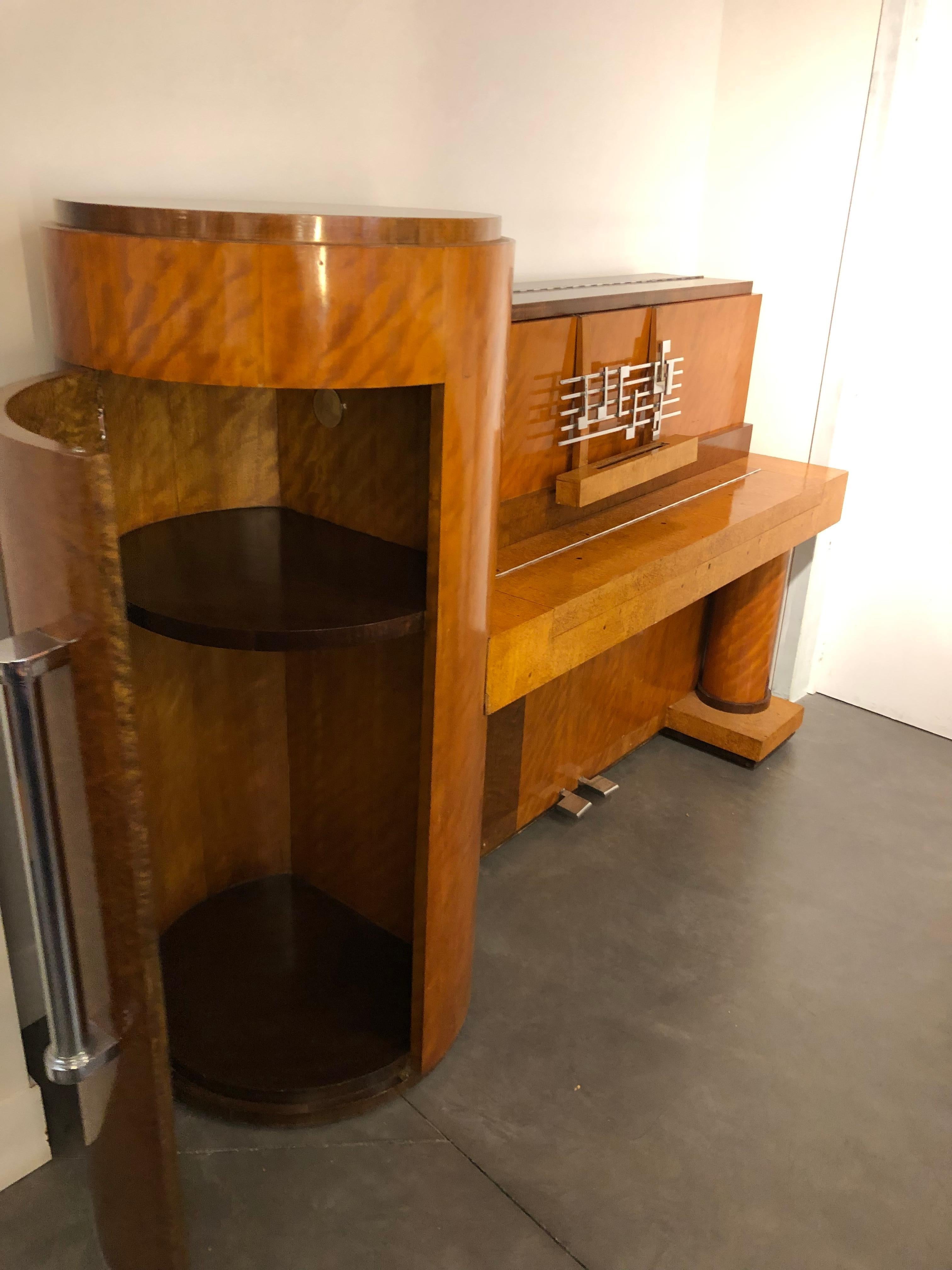 Art Deco Piano Bar by French Manufacture Gaveau, circa 1925 7