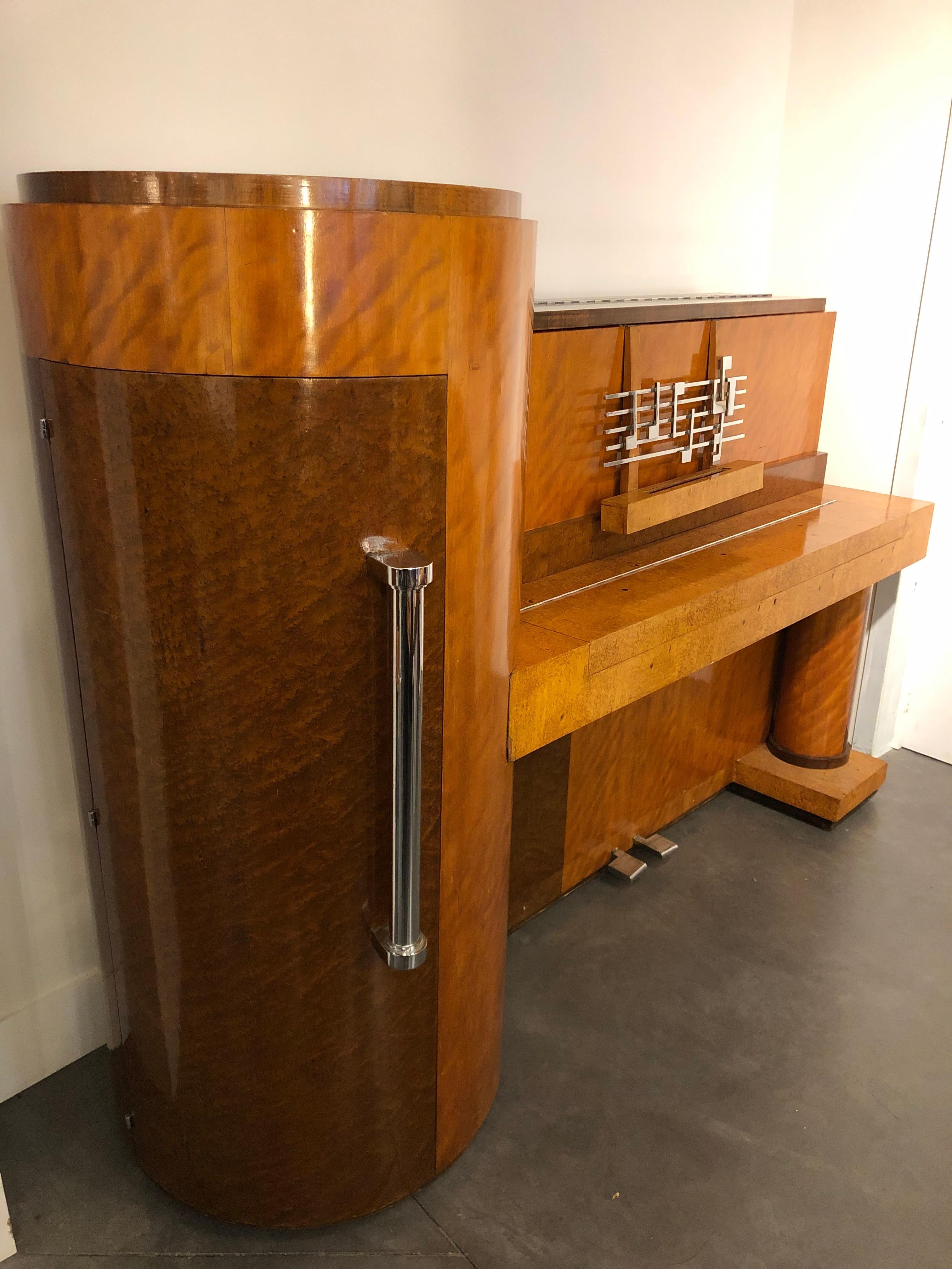 Art Deco Piano Bar by French Manufacture Gaveau, circa 1925 8